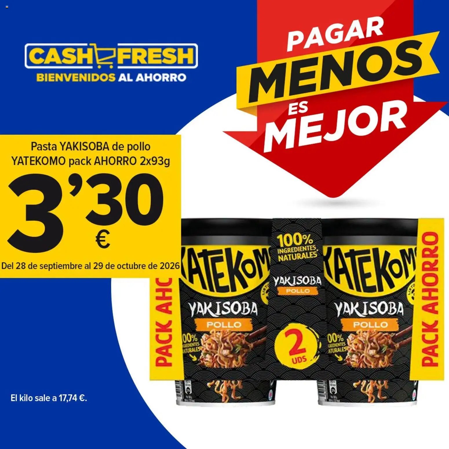 Cash Fresh Llévate tus productos favoritos en formato XL y paga mucho menos