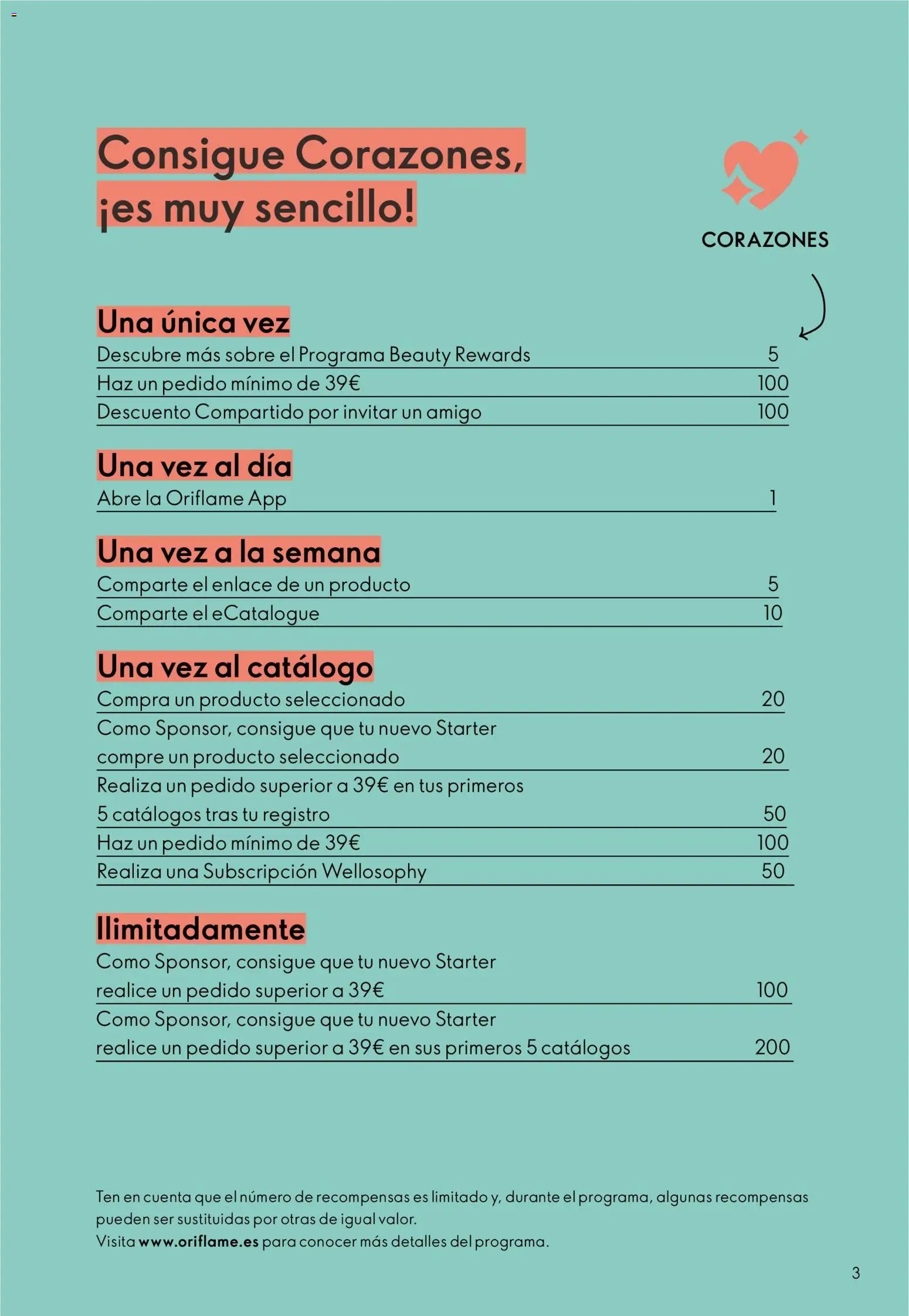 Oriflame Catálogo Beauty Rewards
