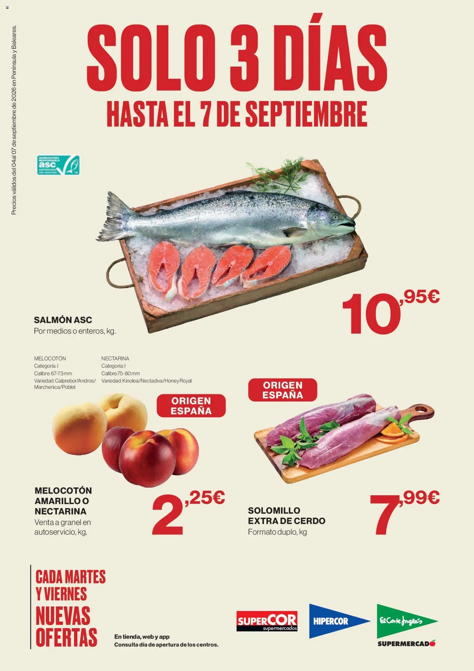 Hipercor Solo 3 días