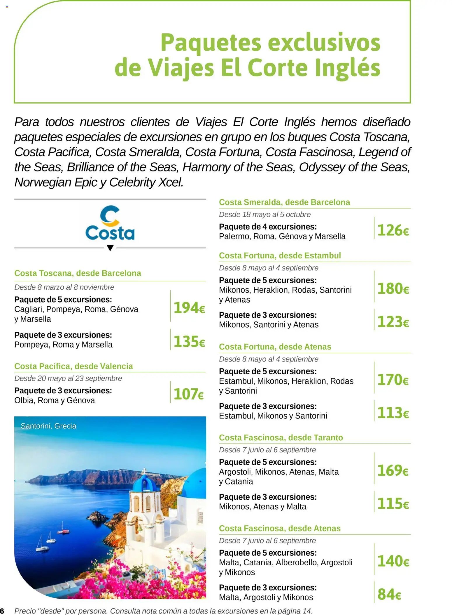 Viajes El Corte Inglés Excursiones Cruceros