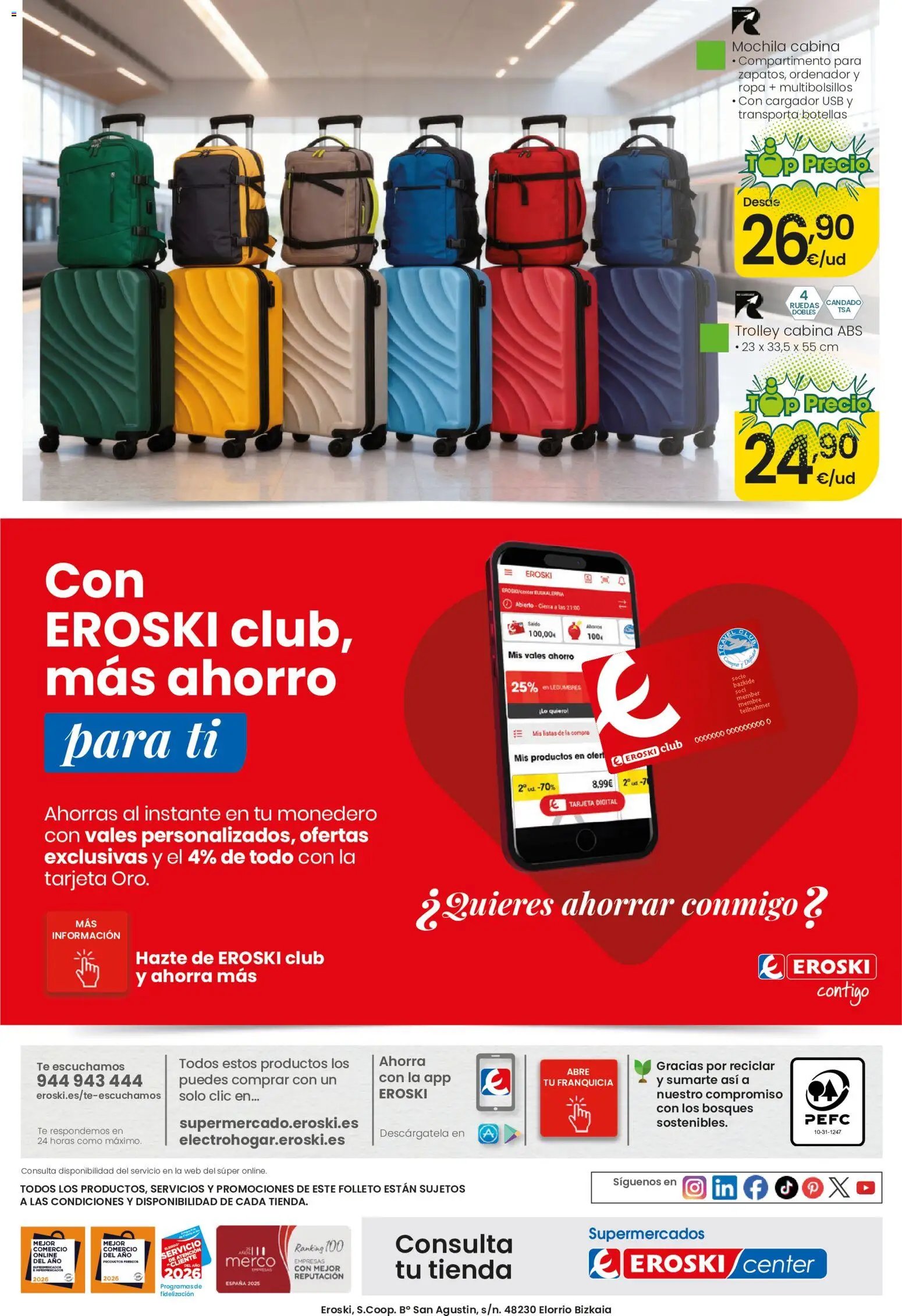 Eroski Nirekin aurreztu nahi Aliprox