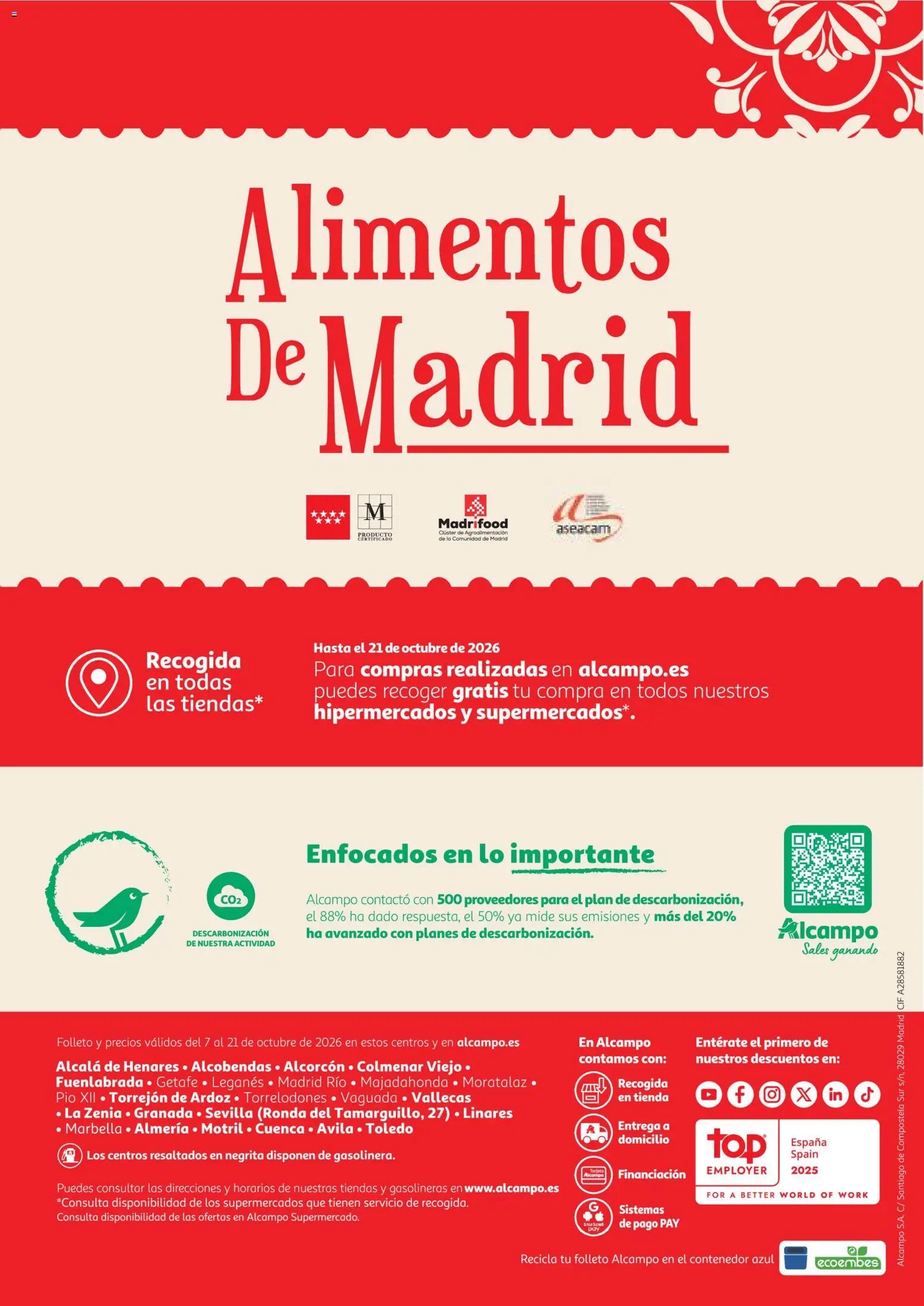Alcampo  Alimentos de Madrid 2026