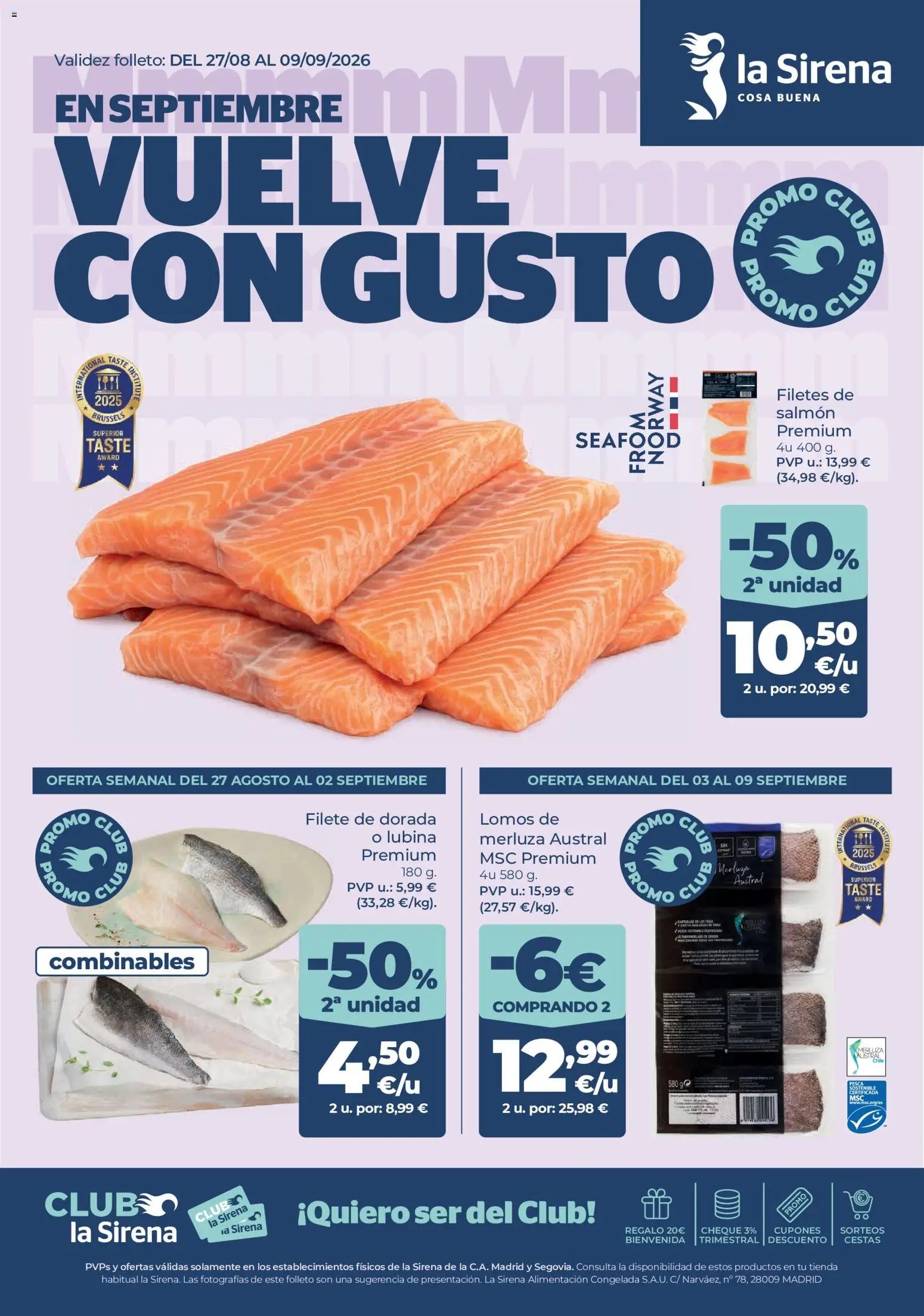 La Sirena folleto