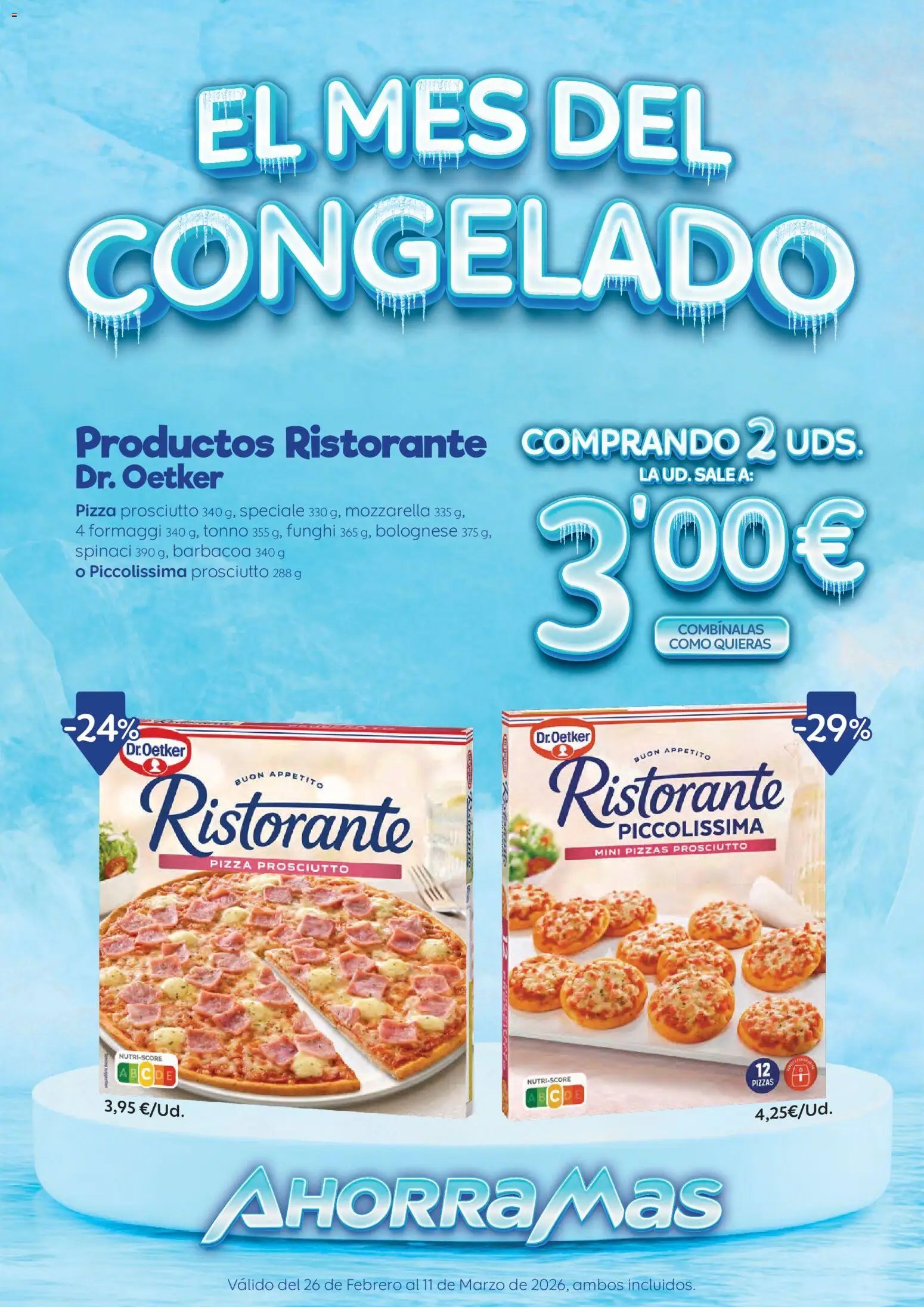AhorraMas El mes del congelado