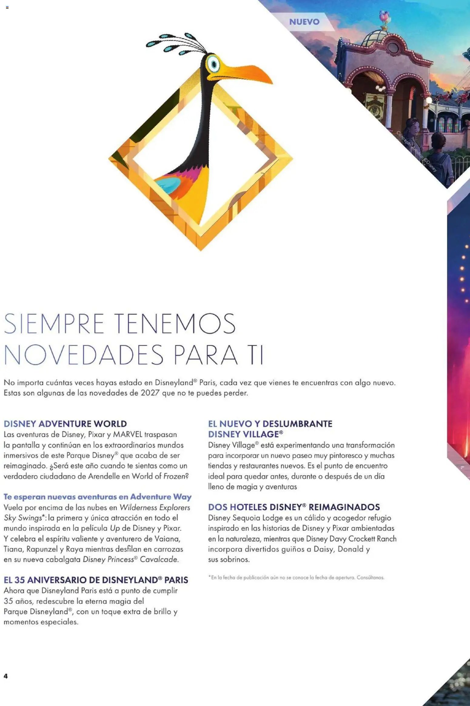 Viajes El Corte Inglés - Folleto Disneyland Paris 2027/2028