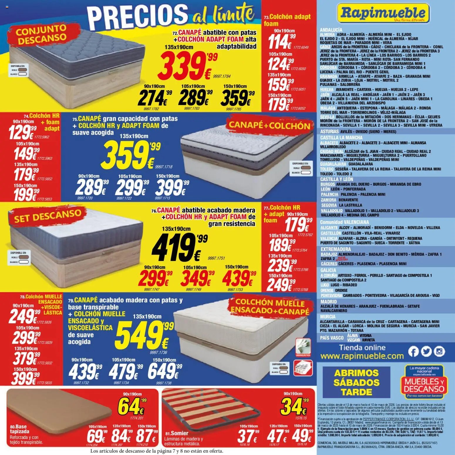 Rapimueble - folleto