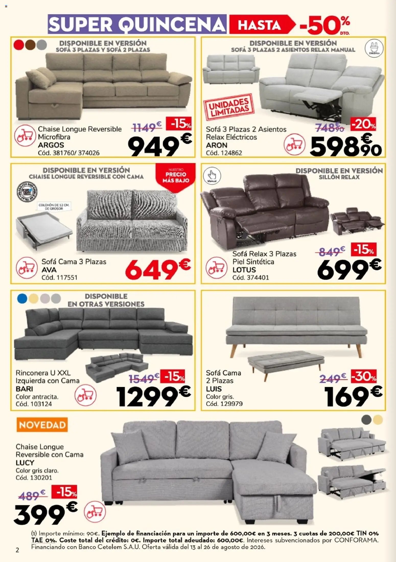 Conforama Super Quincena