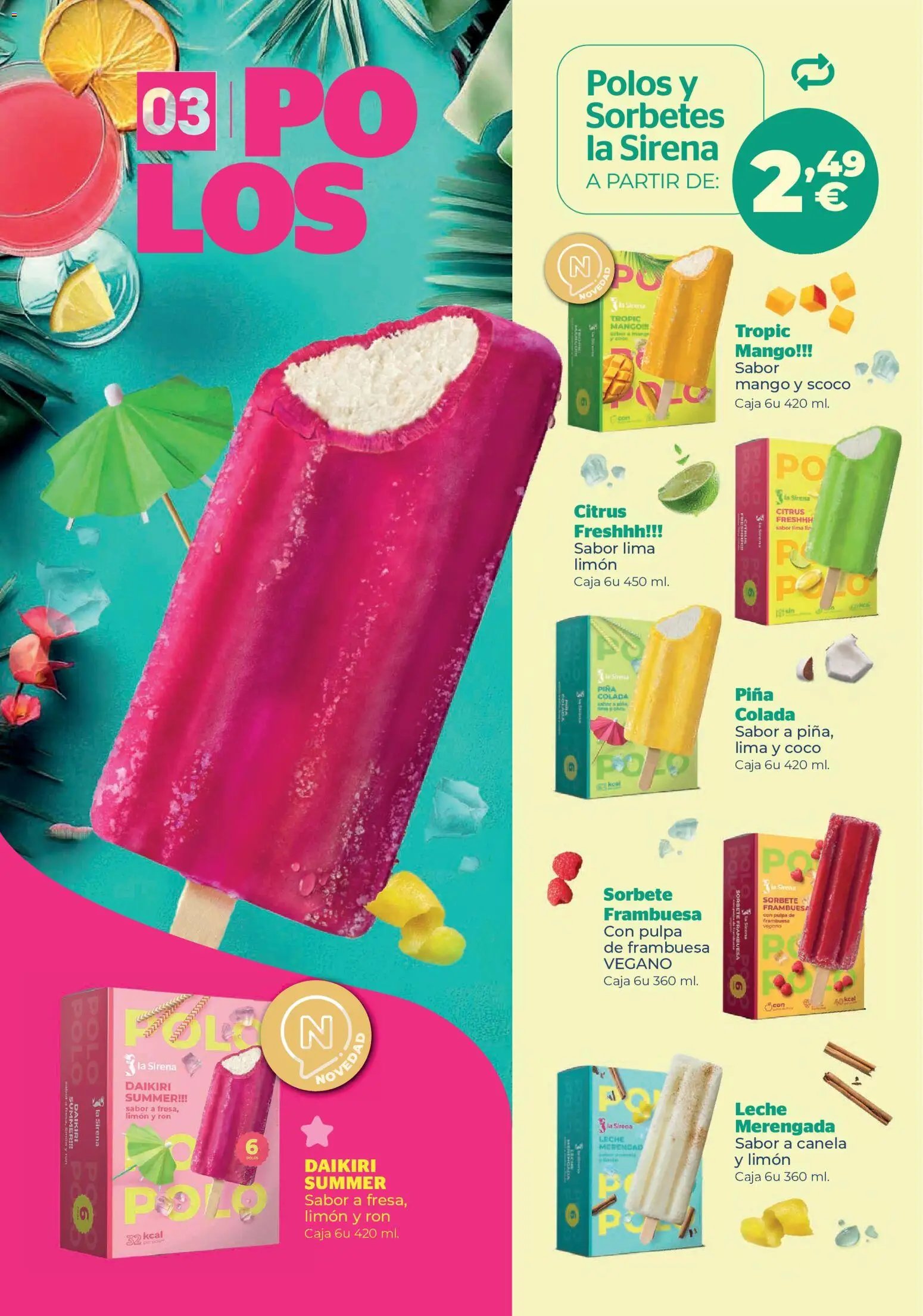 La Sirena Catálogo de helados
