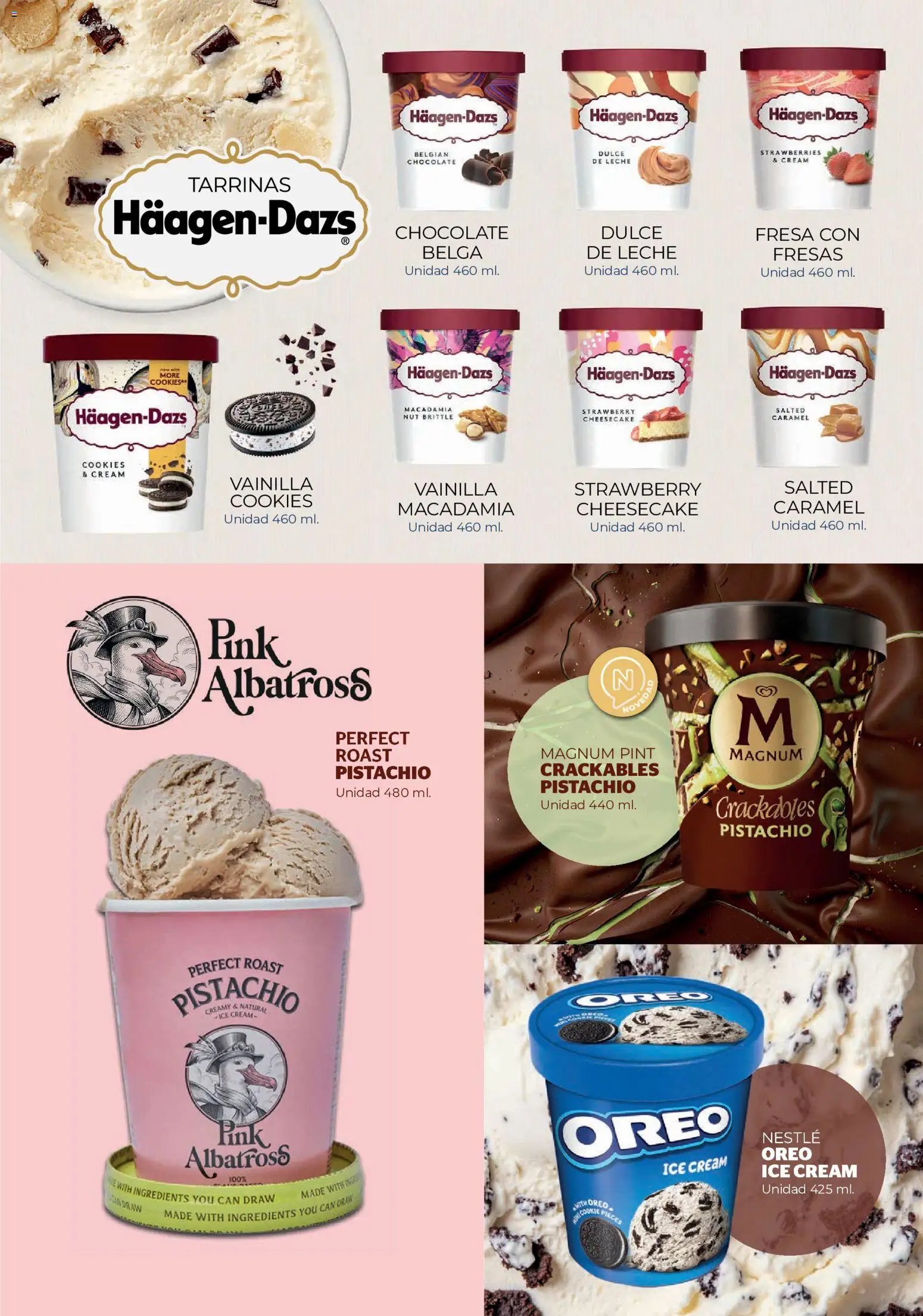 La Sirena Catálogo de helados