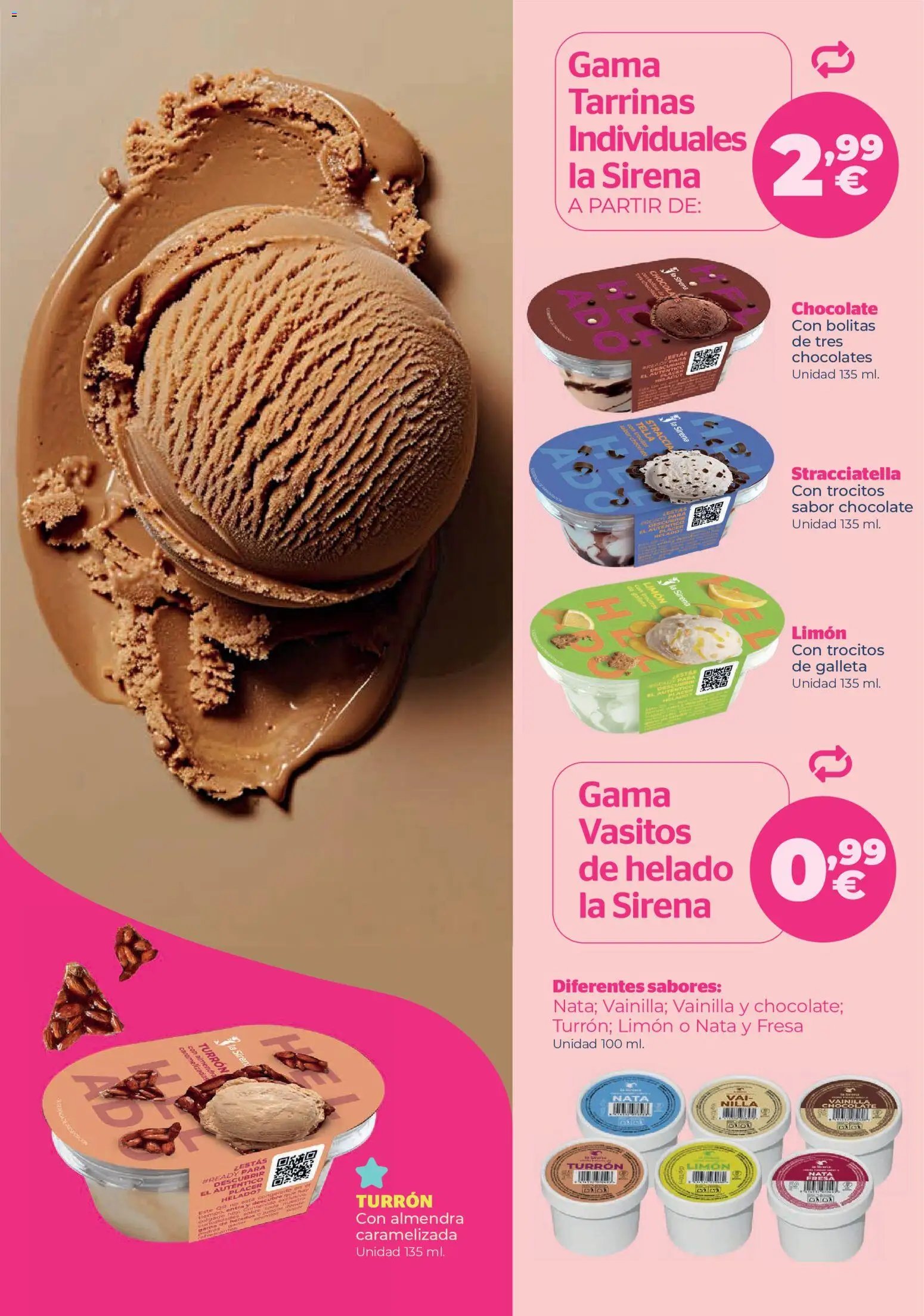 La Sirena Catálogo de helados