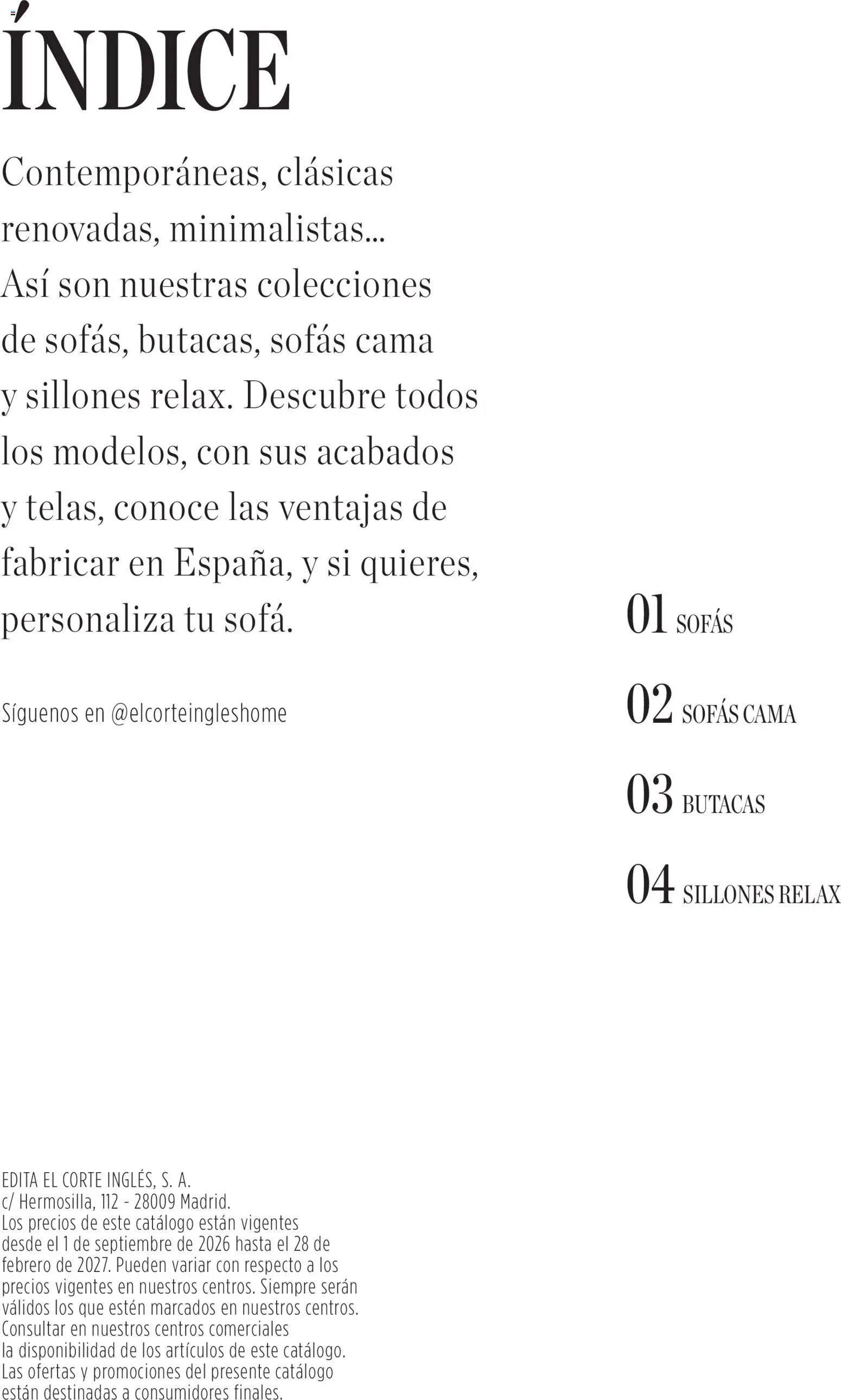 El Corte Inglés Sofás