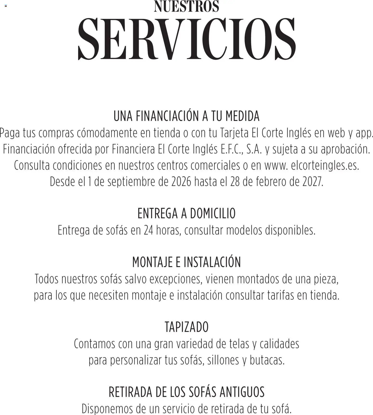 El Corte Inglés Sofás
