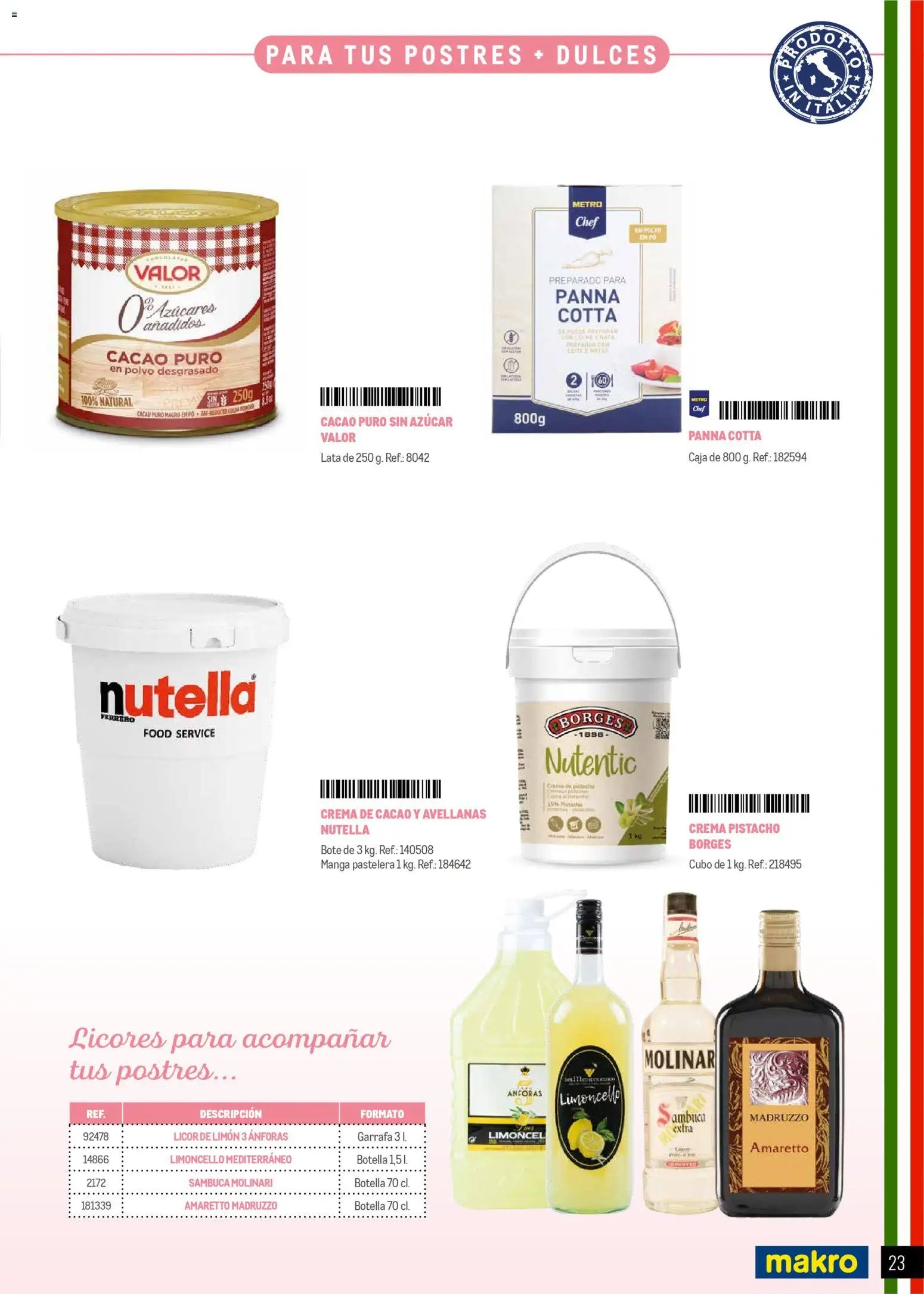 Makro Restaurantes italianos Centro