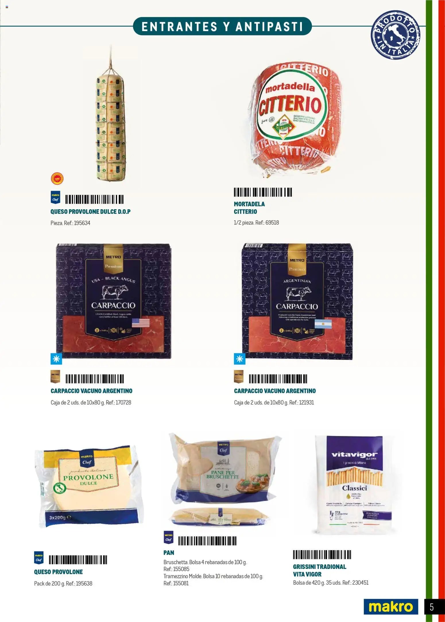 Makro Restaurantes italianos Centro