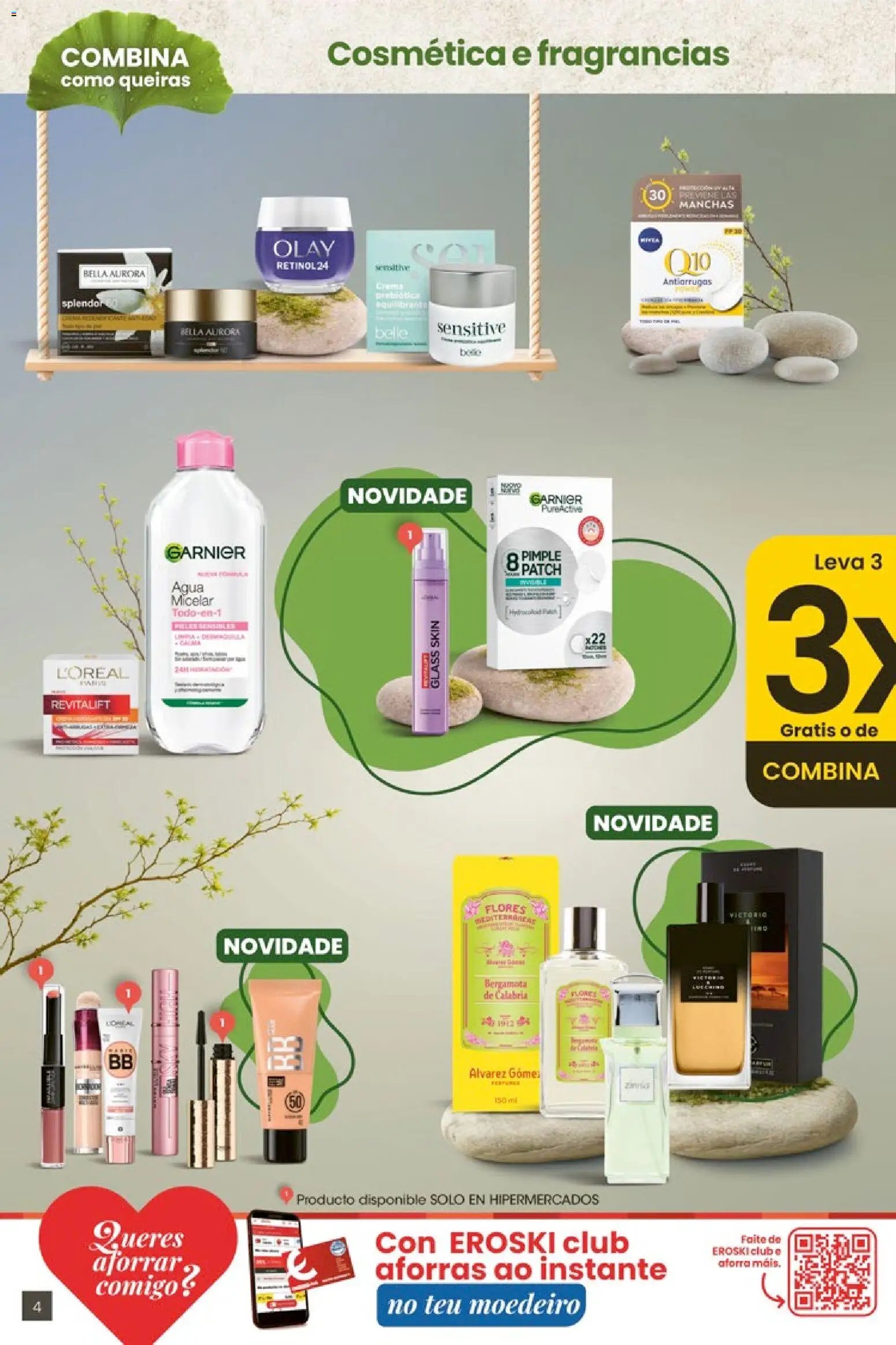 Eroski 3x2 En toda  la perfumería y parafarmacia