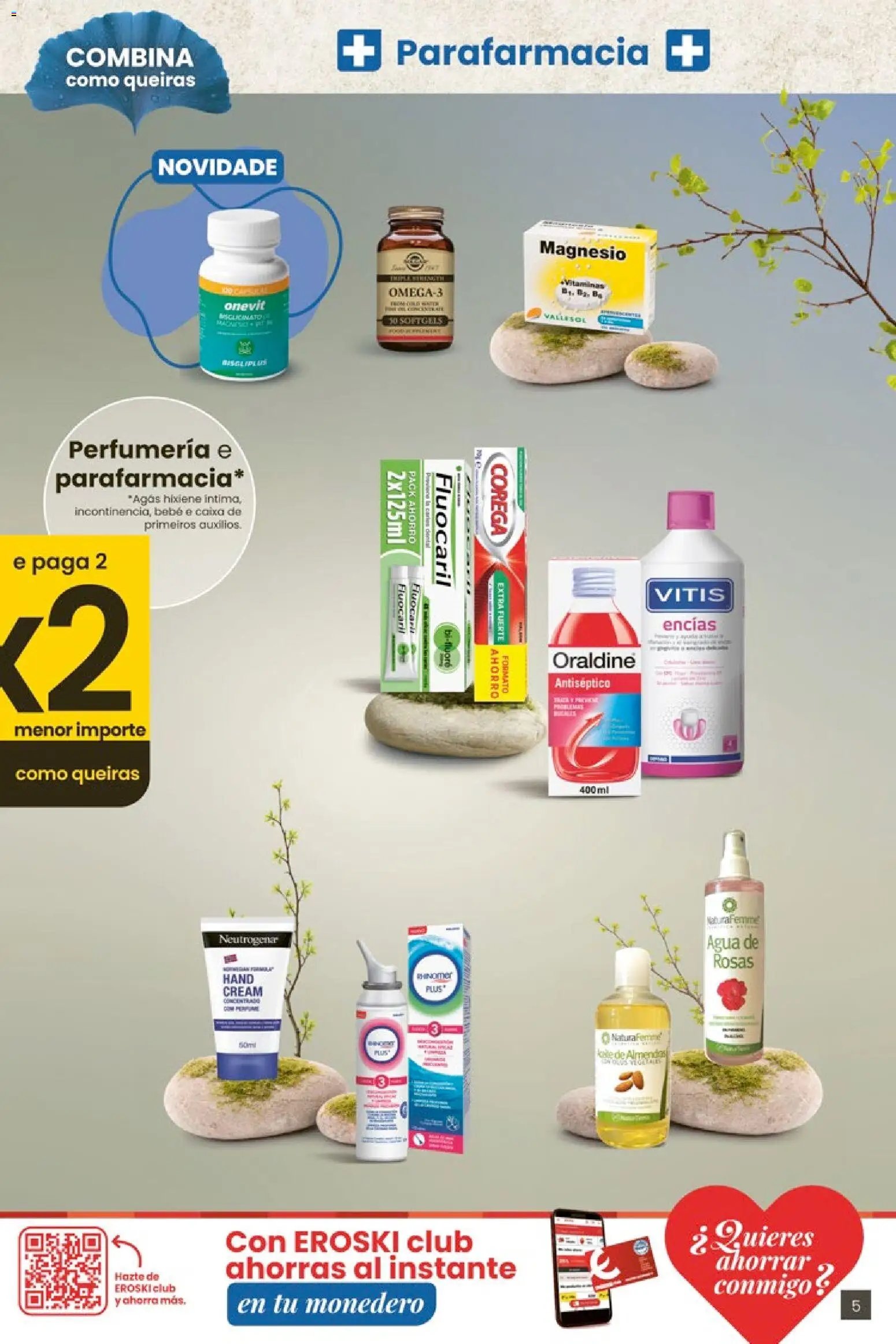 Eroski 3x2 En toda  la perfumería y parafarmacia