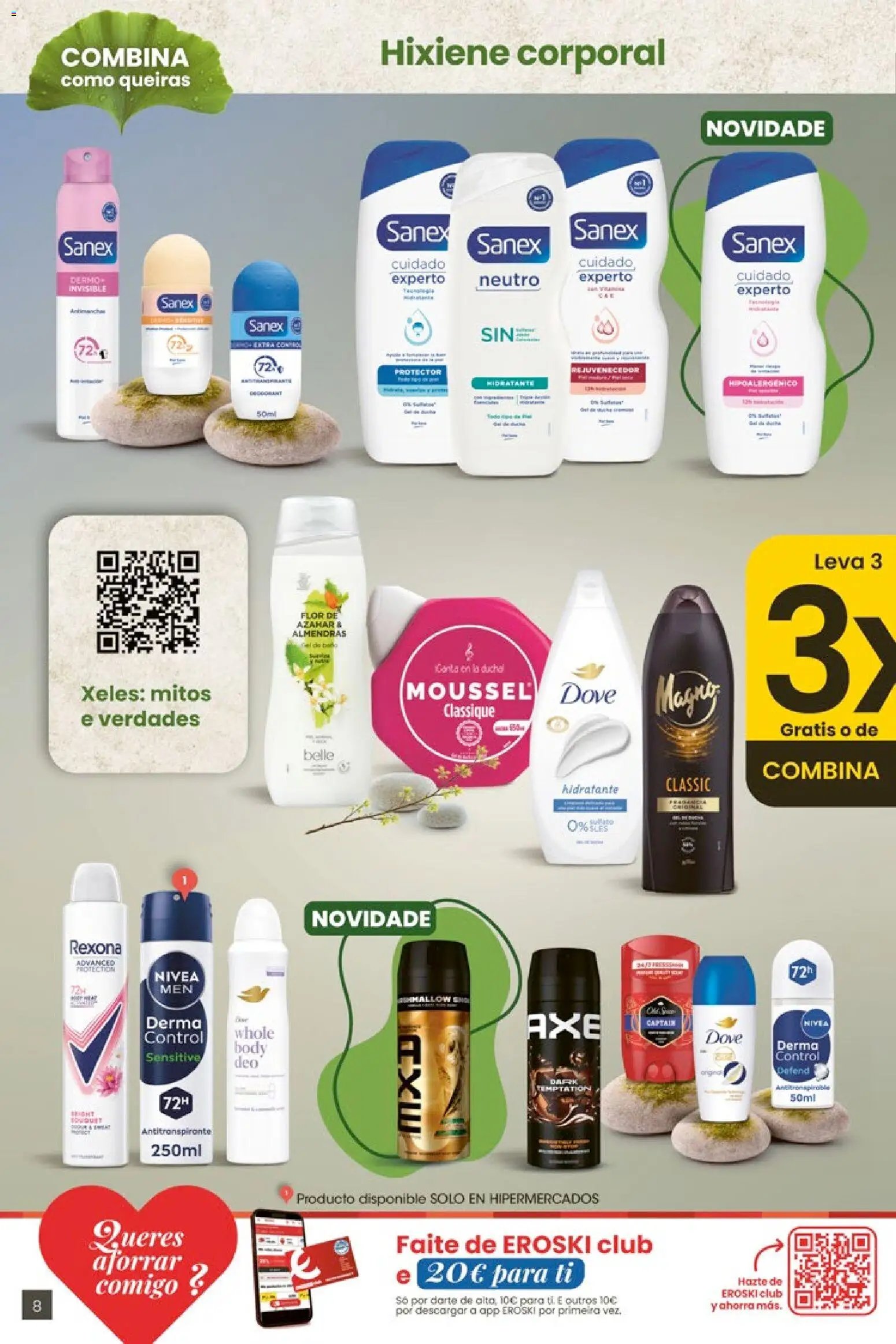 Eroski 3x2 En toda  la perfumería y parafarmacia