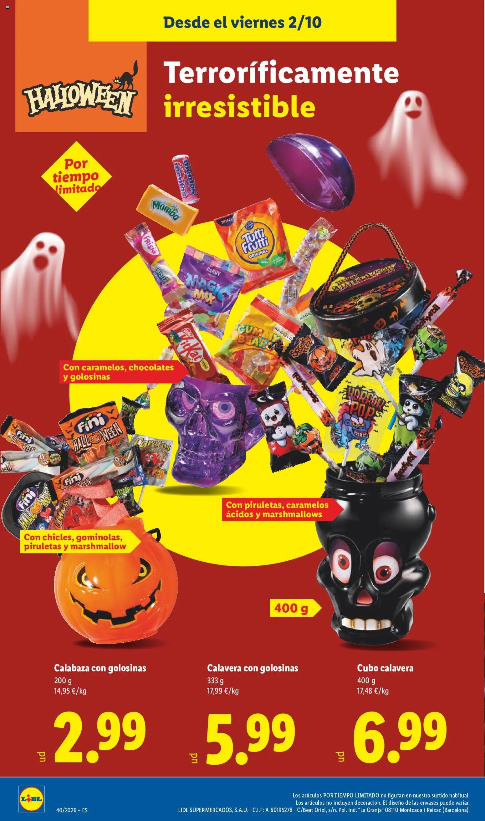 Lidl folleto Halloween