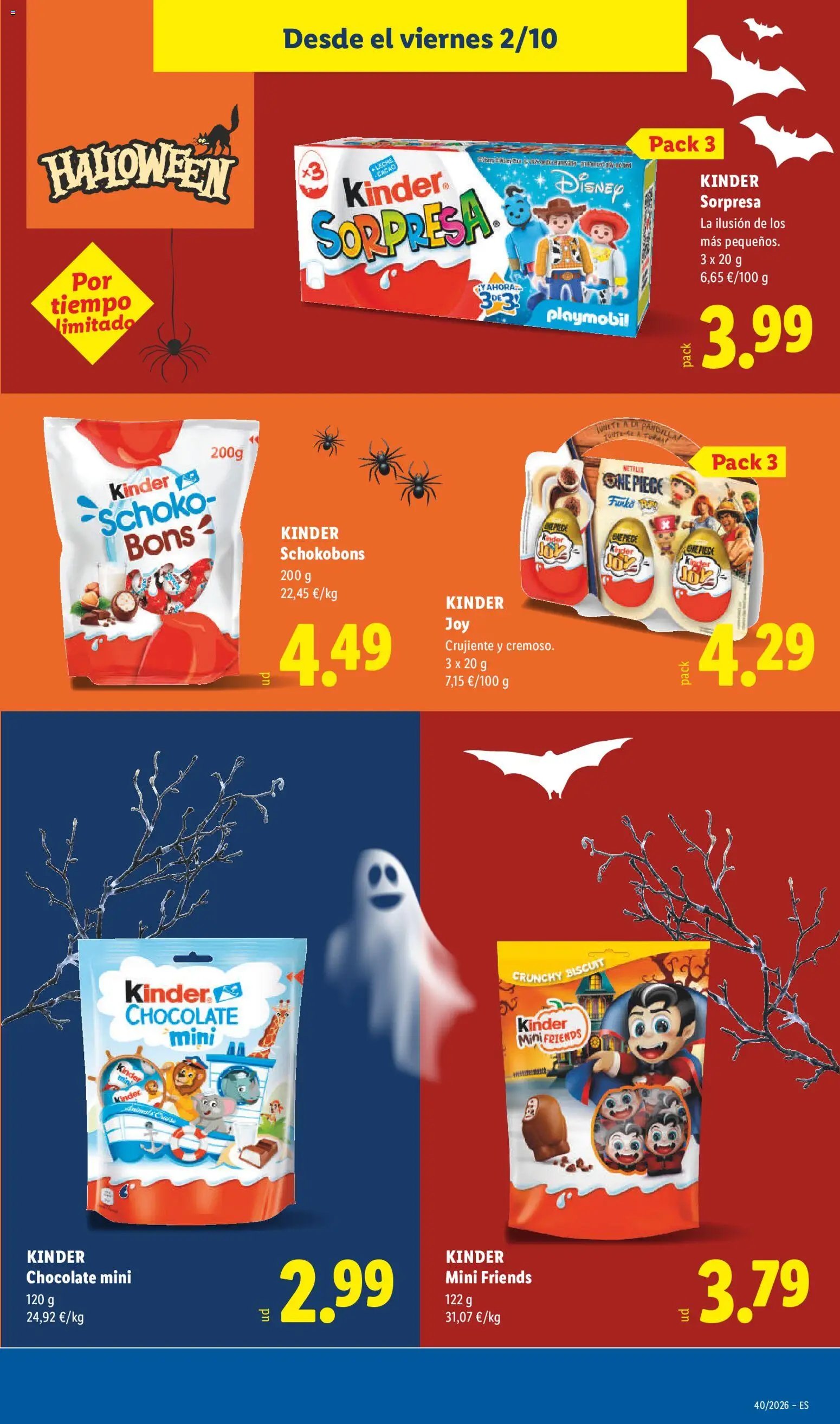 Lidl folleto Halloween