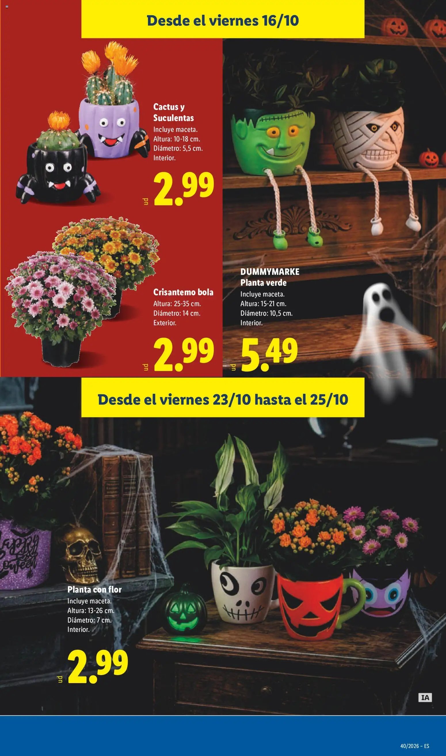 Lidl folleto Halloween