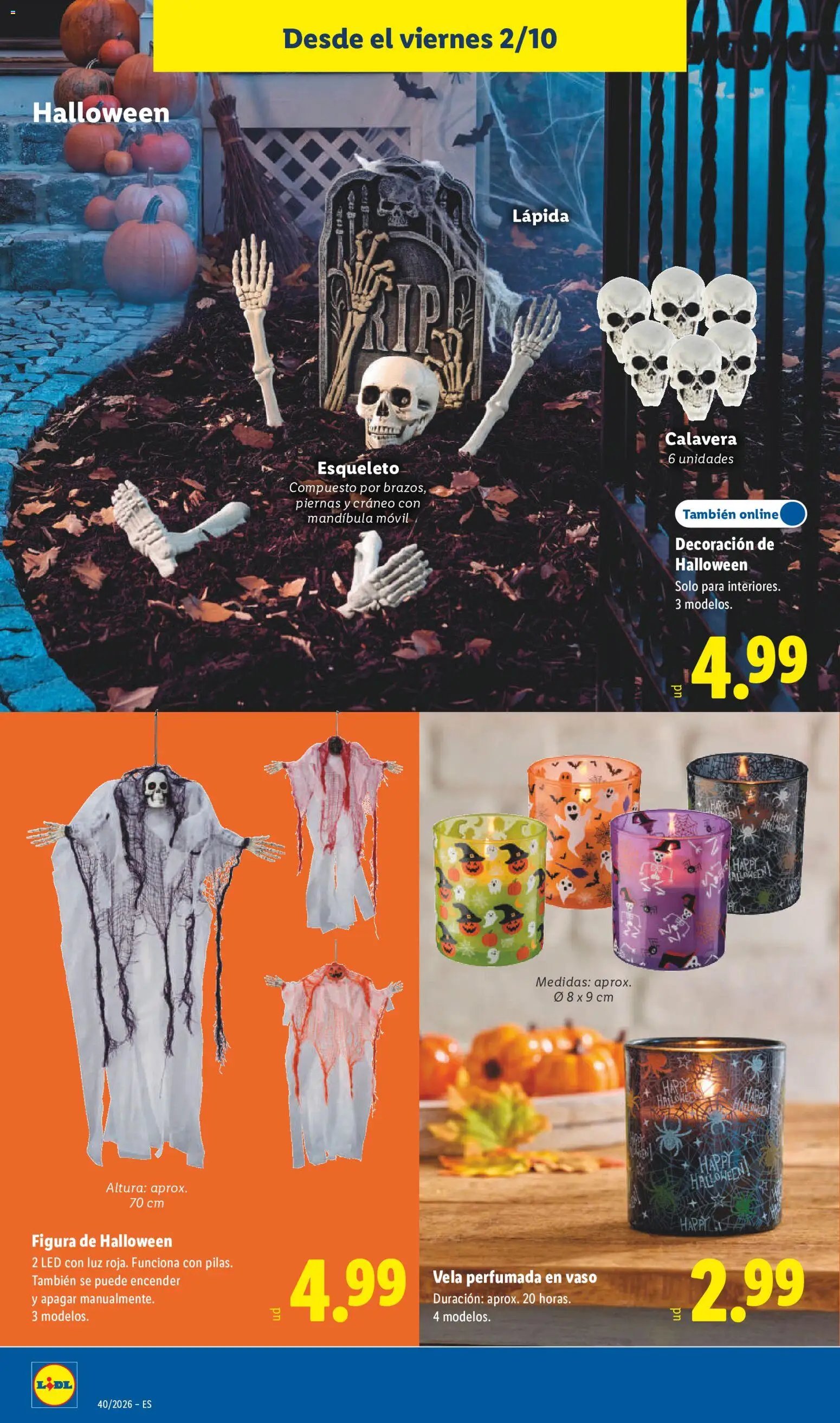 Lidl folleto Halloween