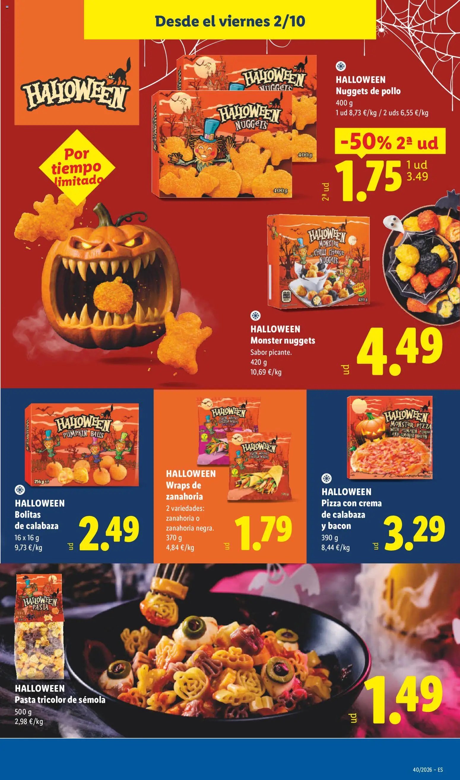 Lidl folleto Halloween