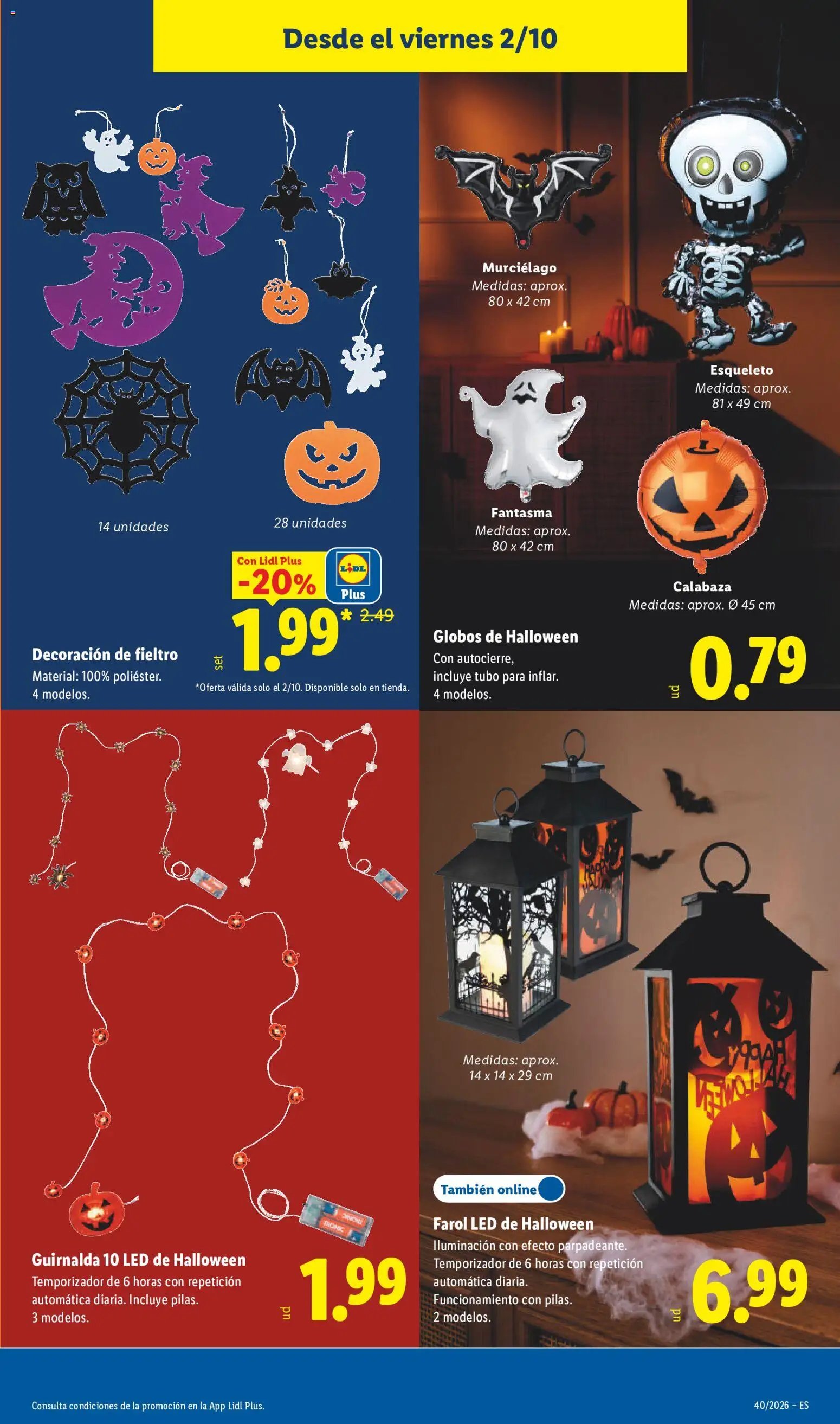 Lidl folleto Halloween