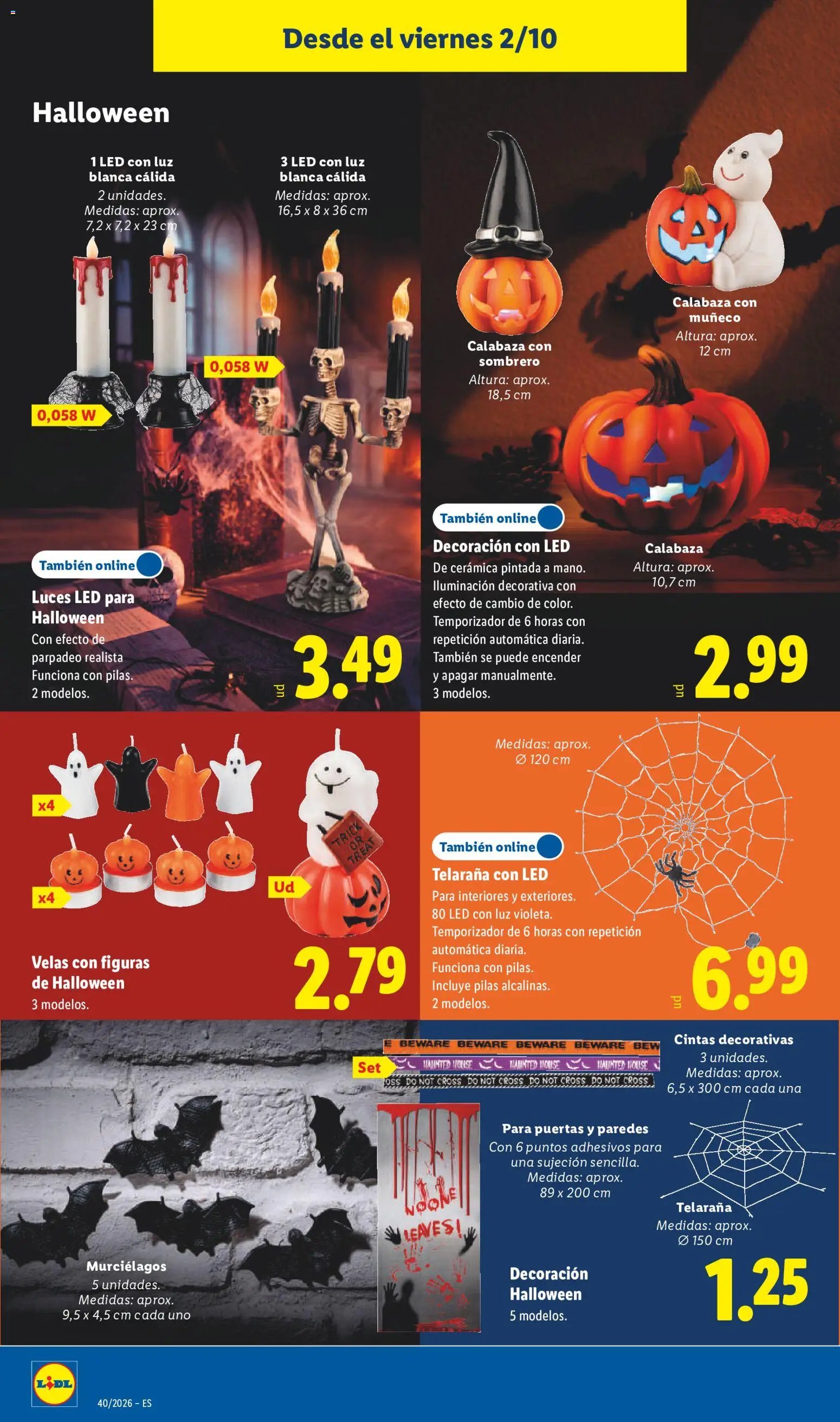 Lidl folleto Halloween