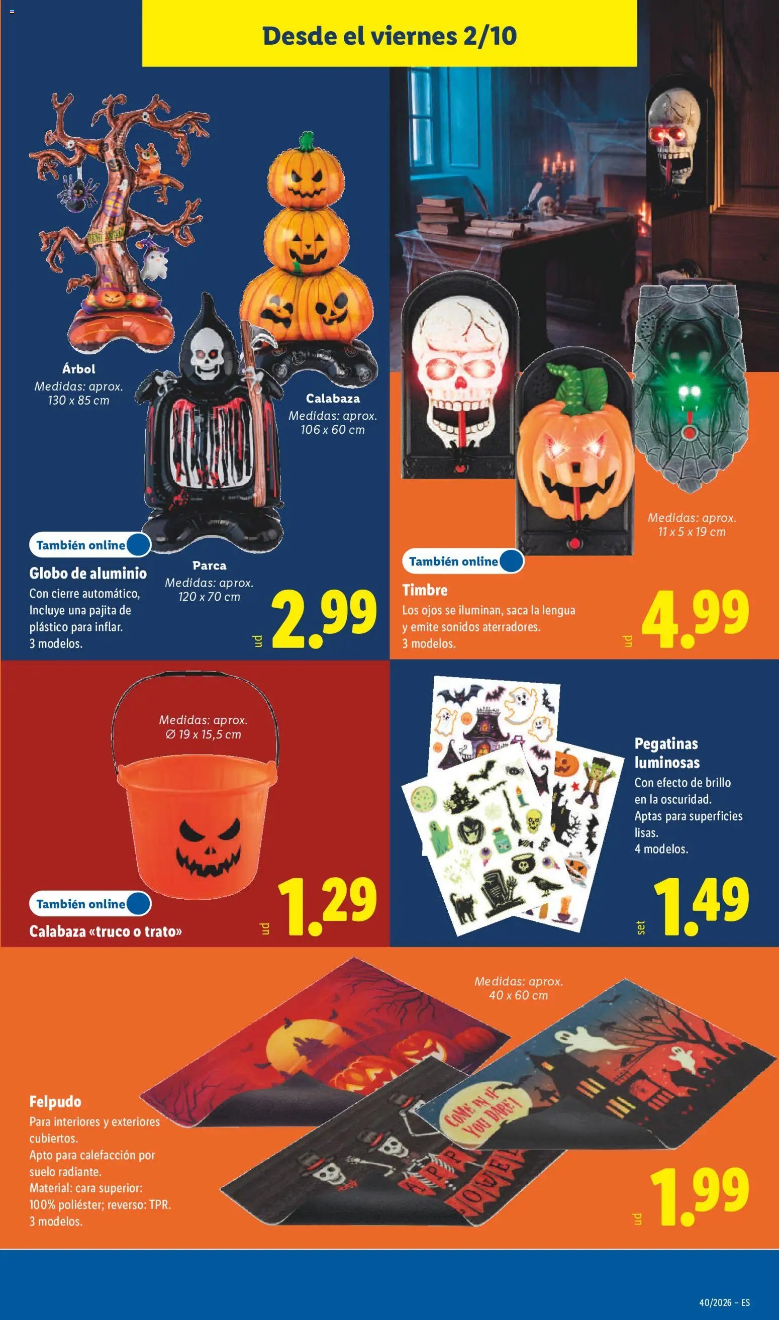Lidl folleto Halloween