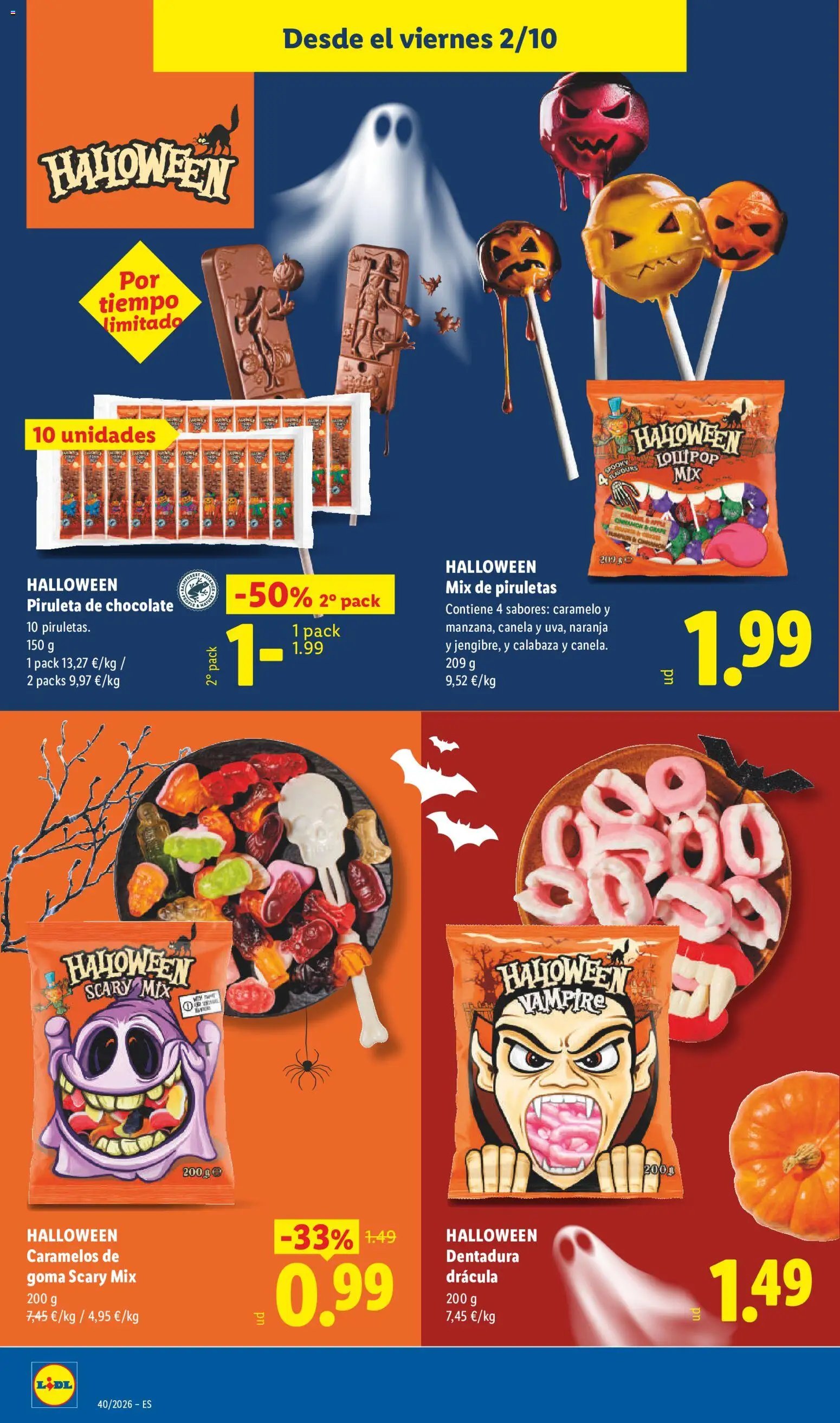 Lidl folleto Halloween