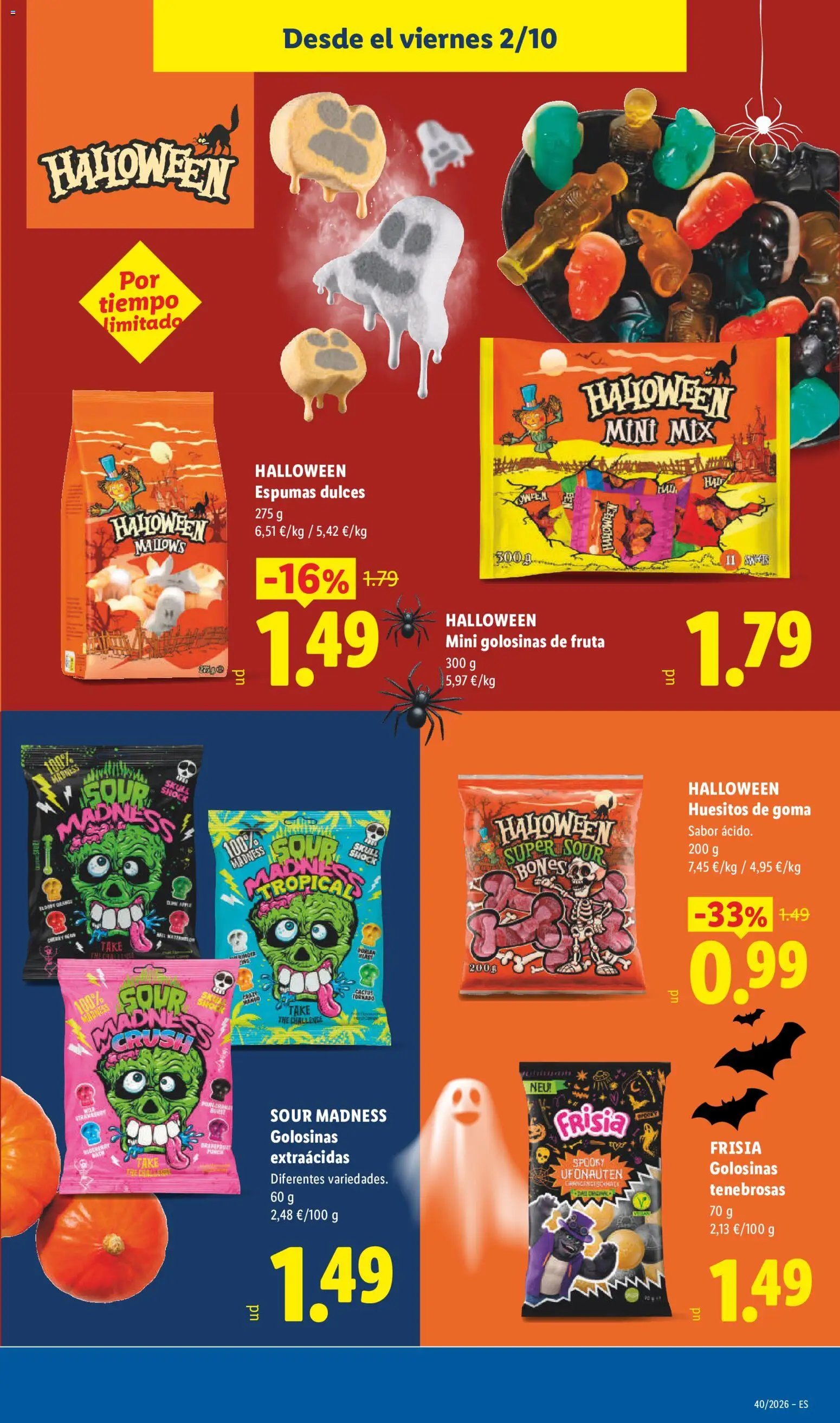 Lidl folleto Halloween