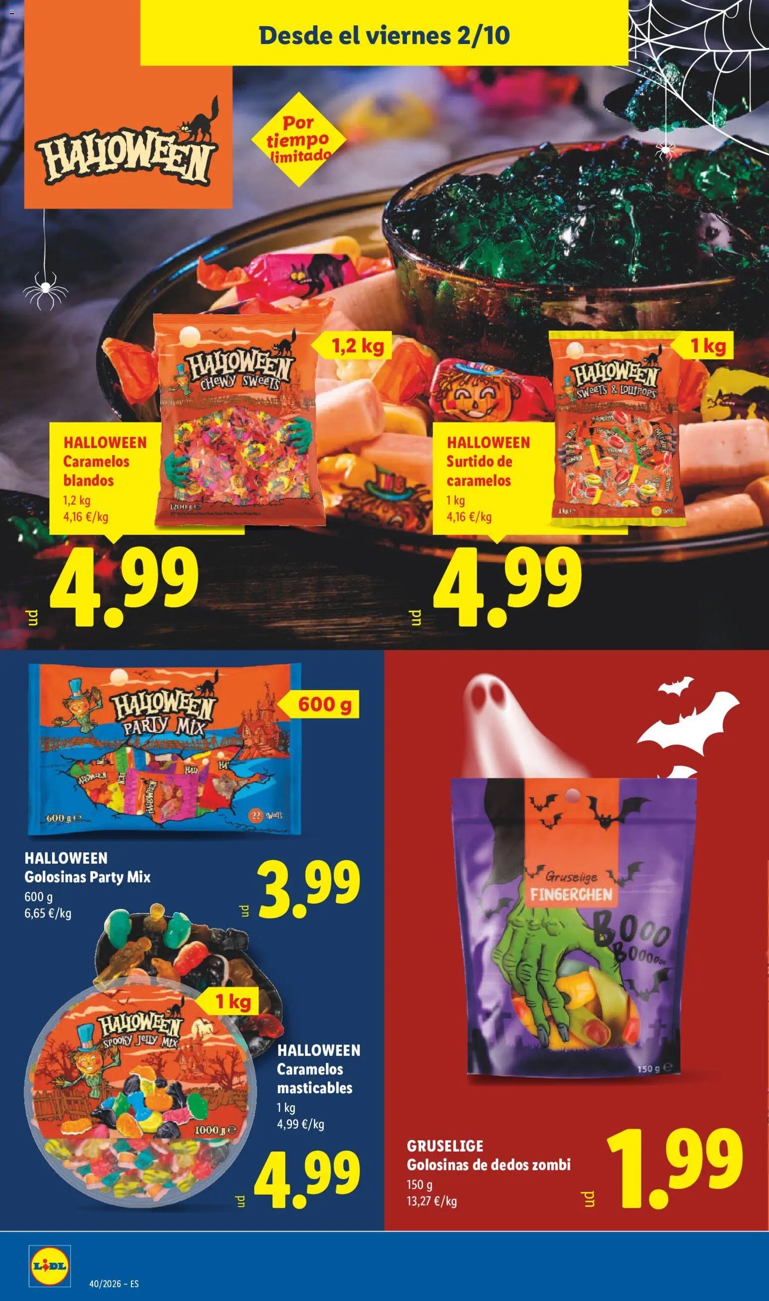 Lidl folleto Halloween
