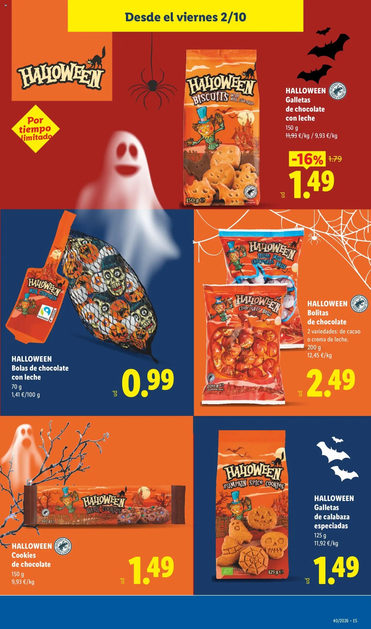 Lidl folleto Halloween