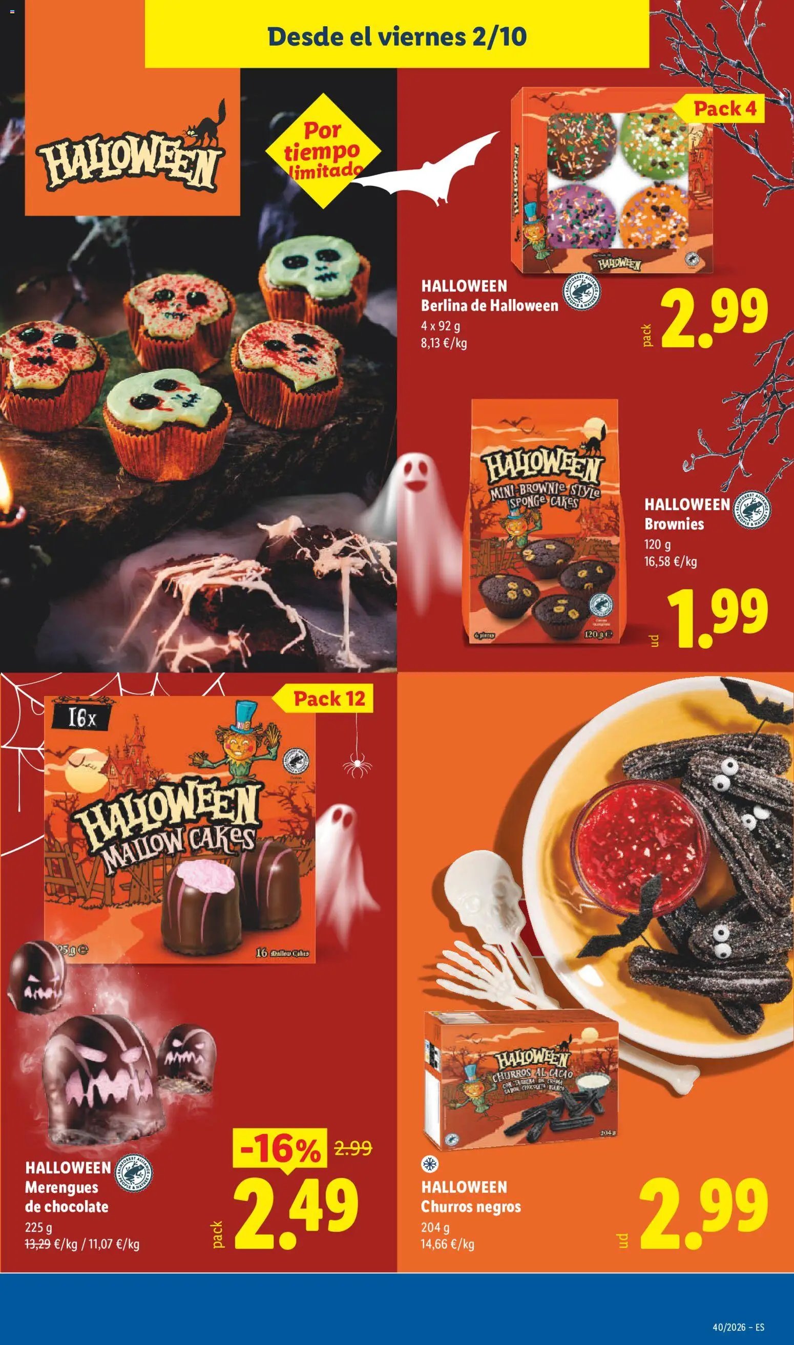 Lidl folleto Halloween