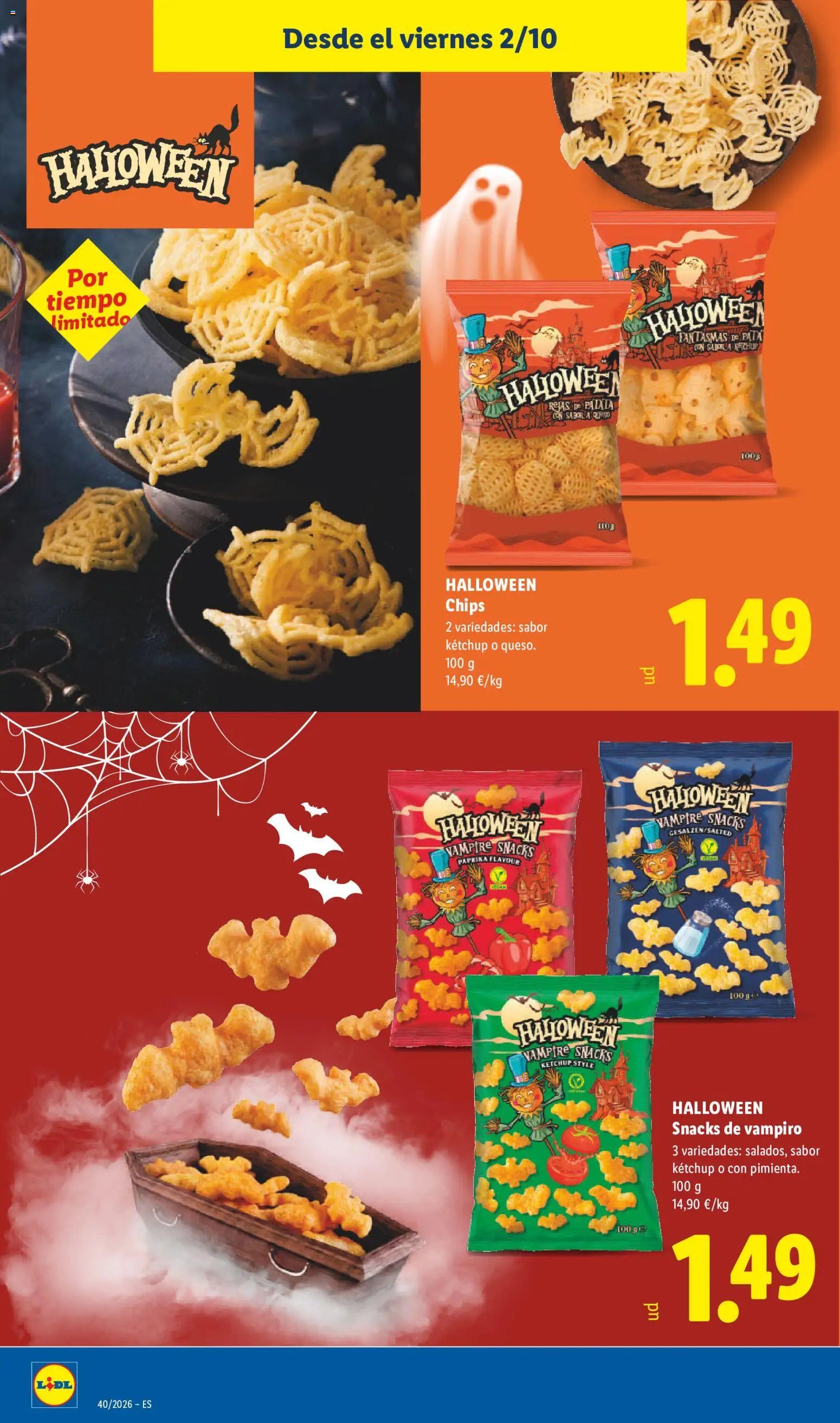 Lidl folleto Halloween