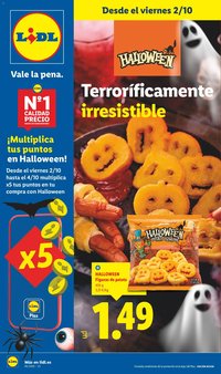 Lidl folleto Halloween