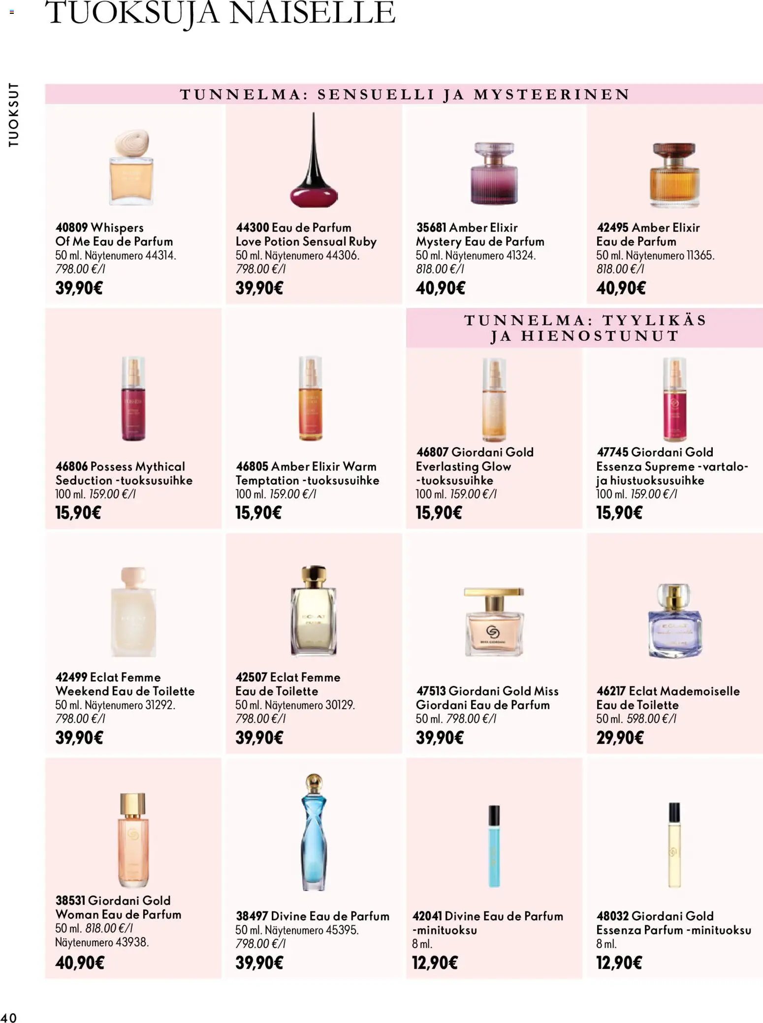 Oriflame tarjoukset