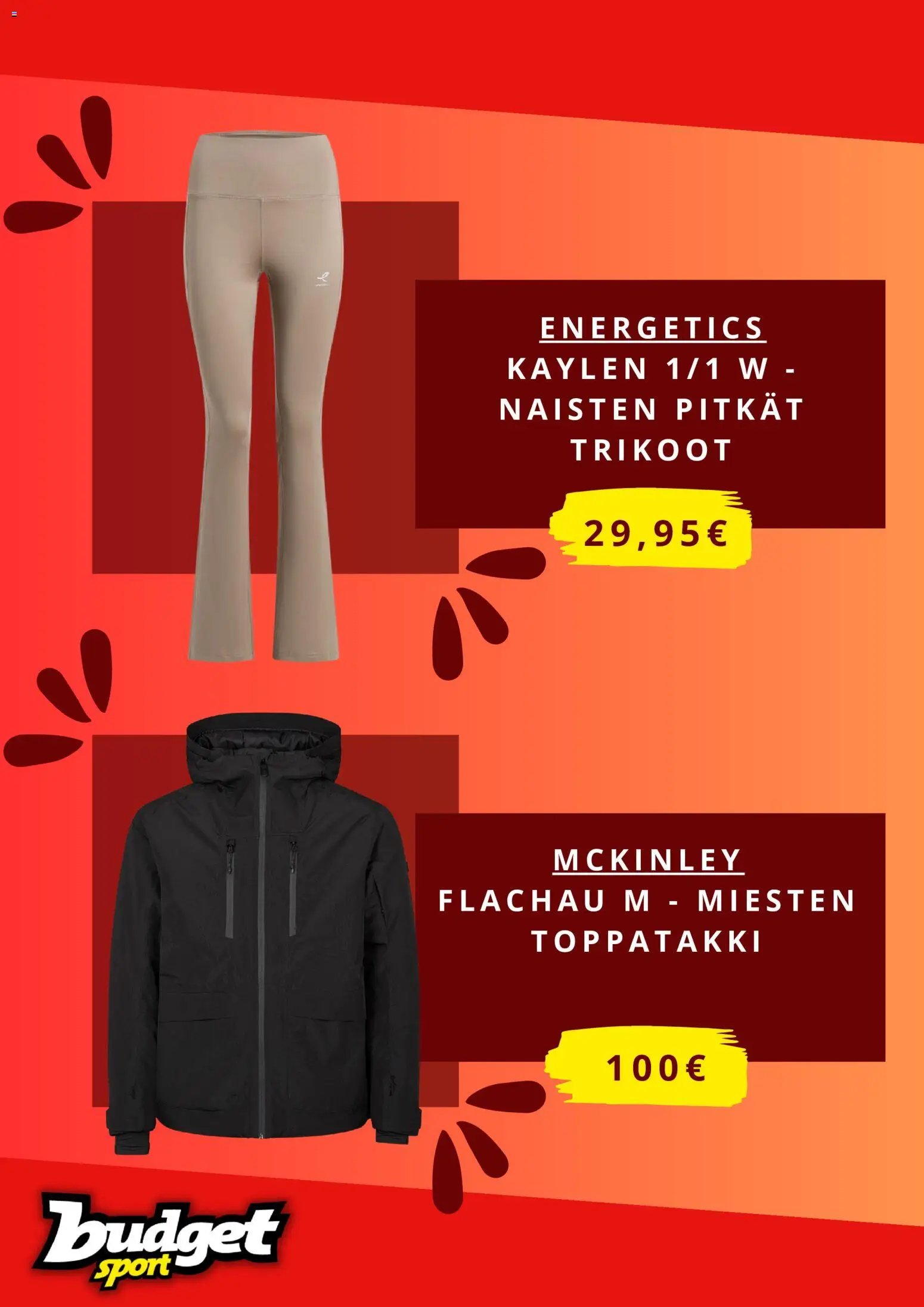 Budget Sport tarjoukset