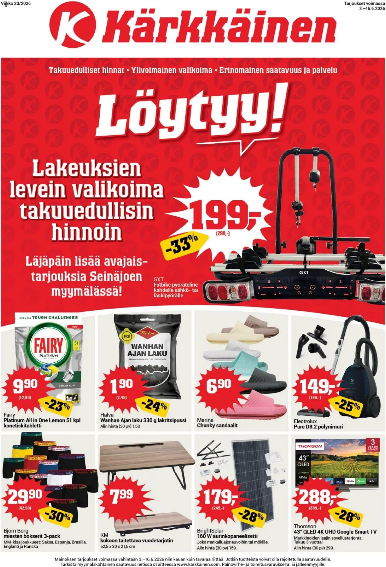Kärkkäinen tarjoukset - Seinäjoen alue