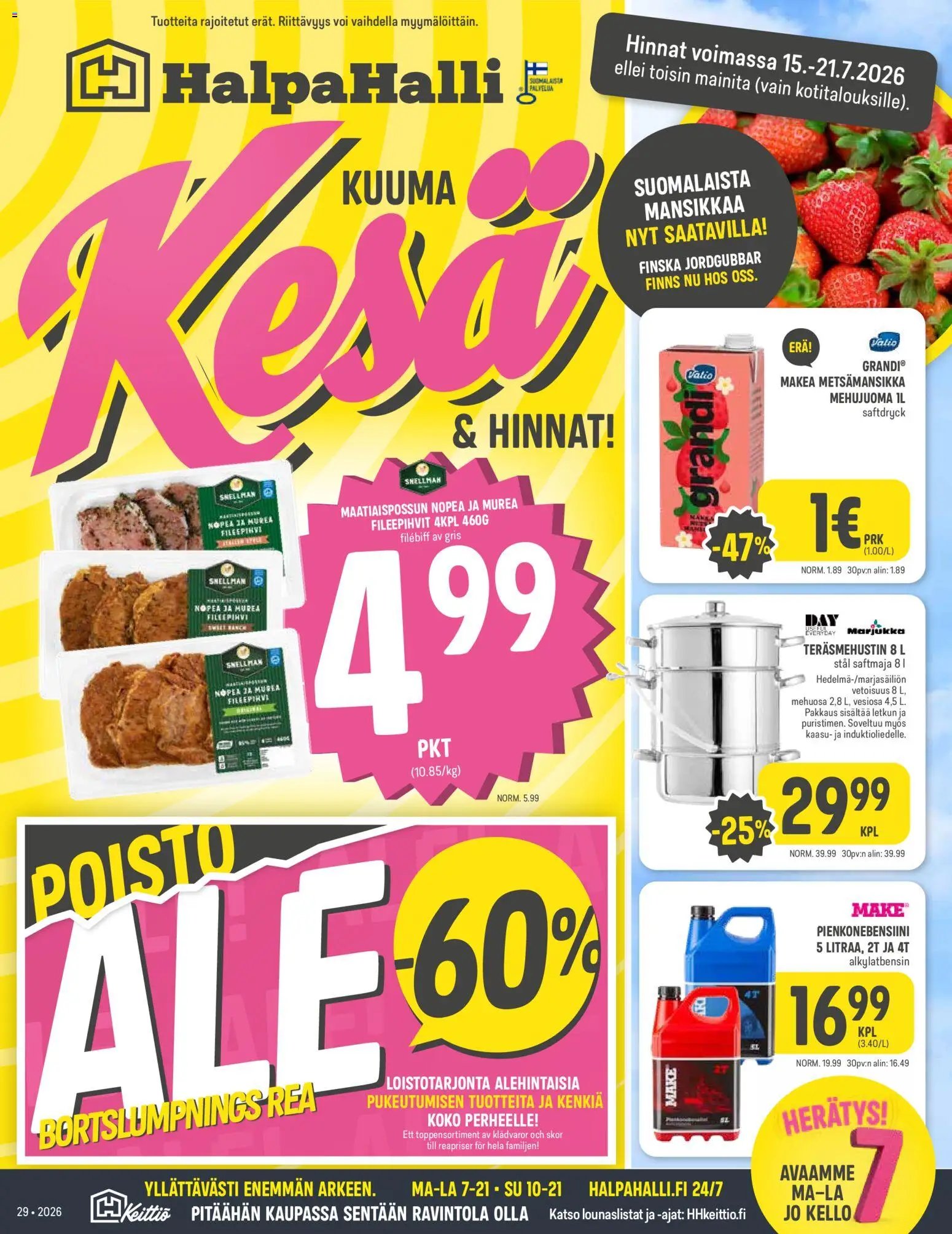 Halpa Halli tarjoukset