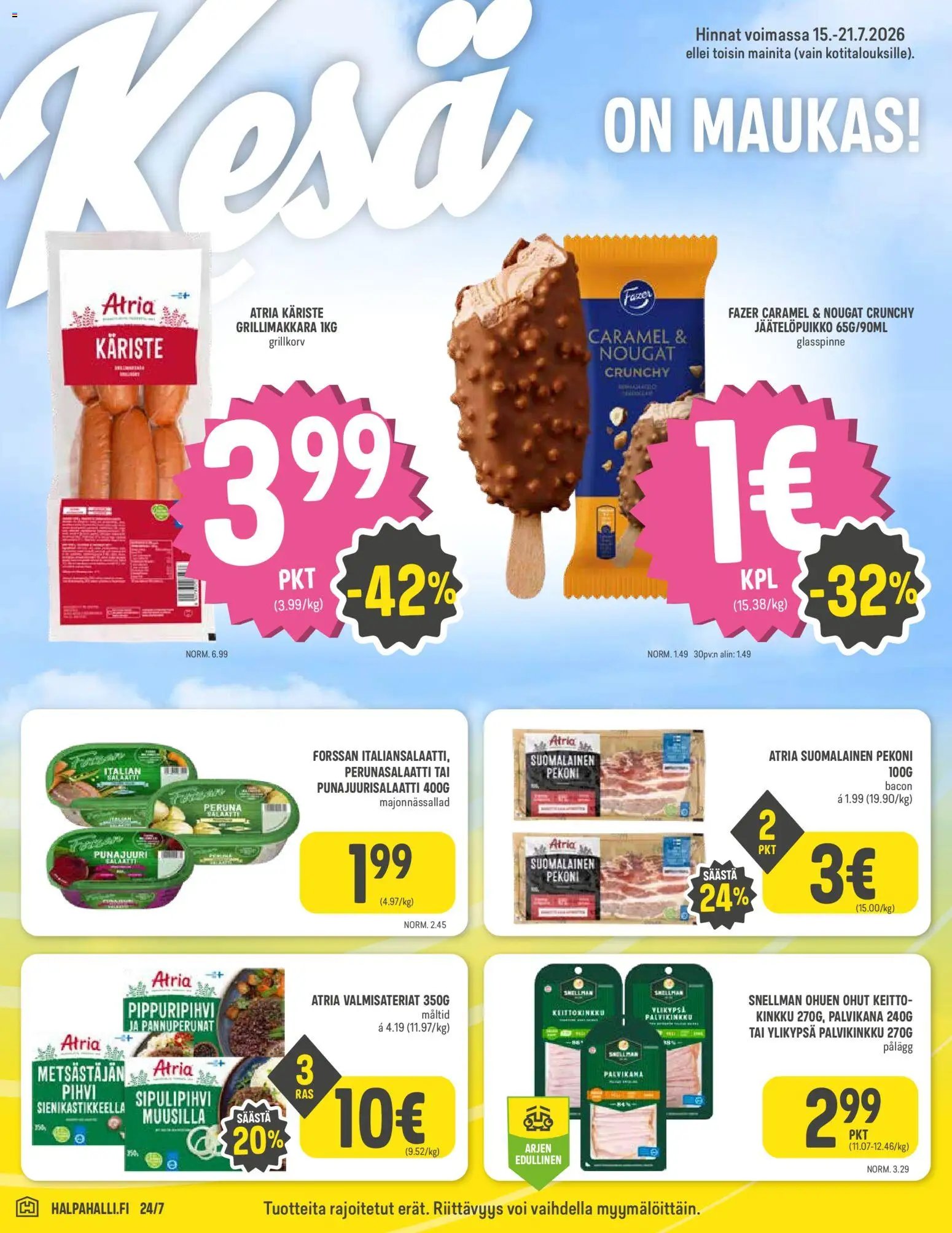 Halpa Halli tarjoukset