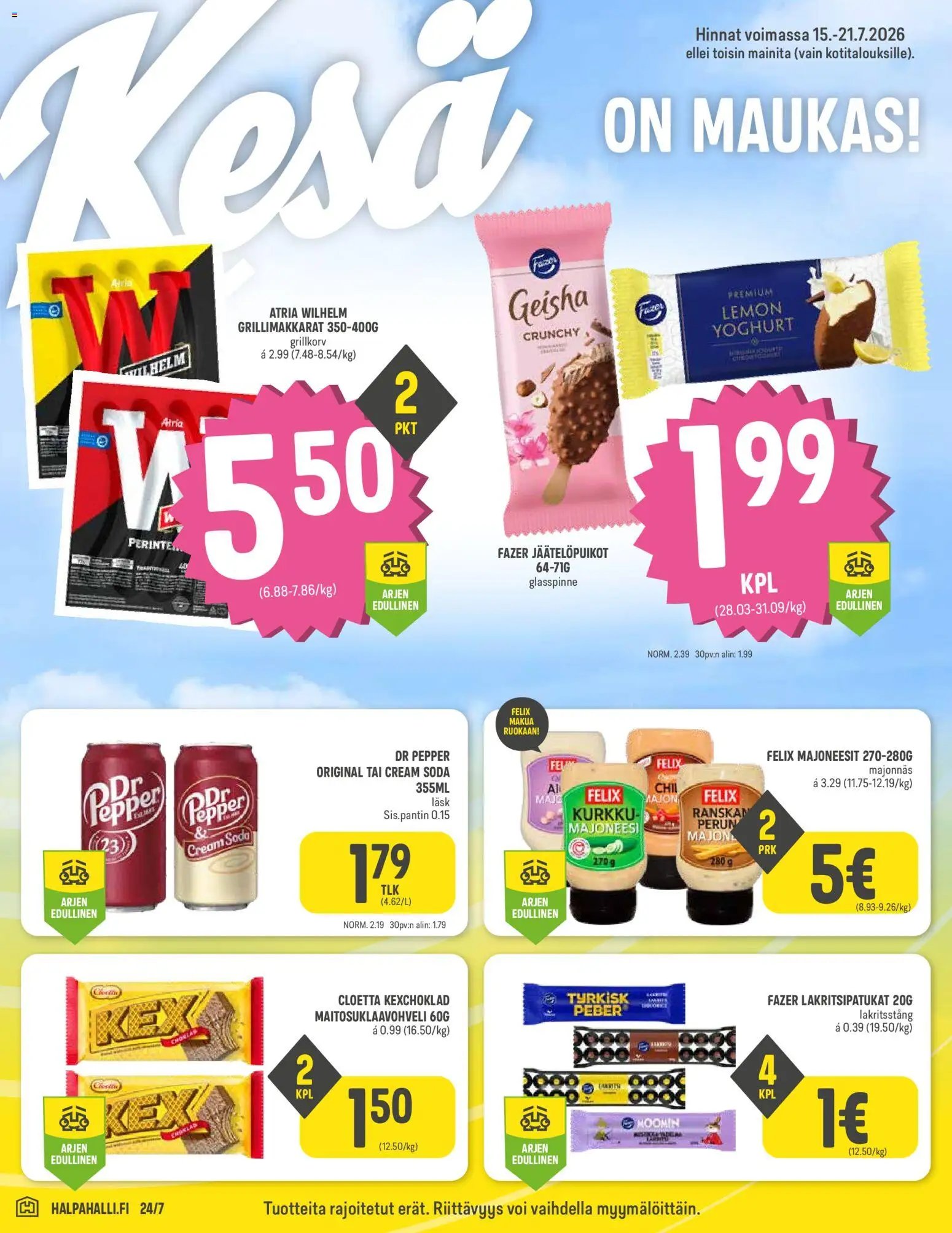 Halpa Halli tarjoukset