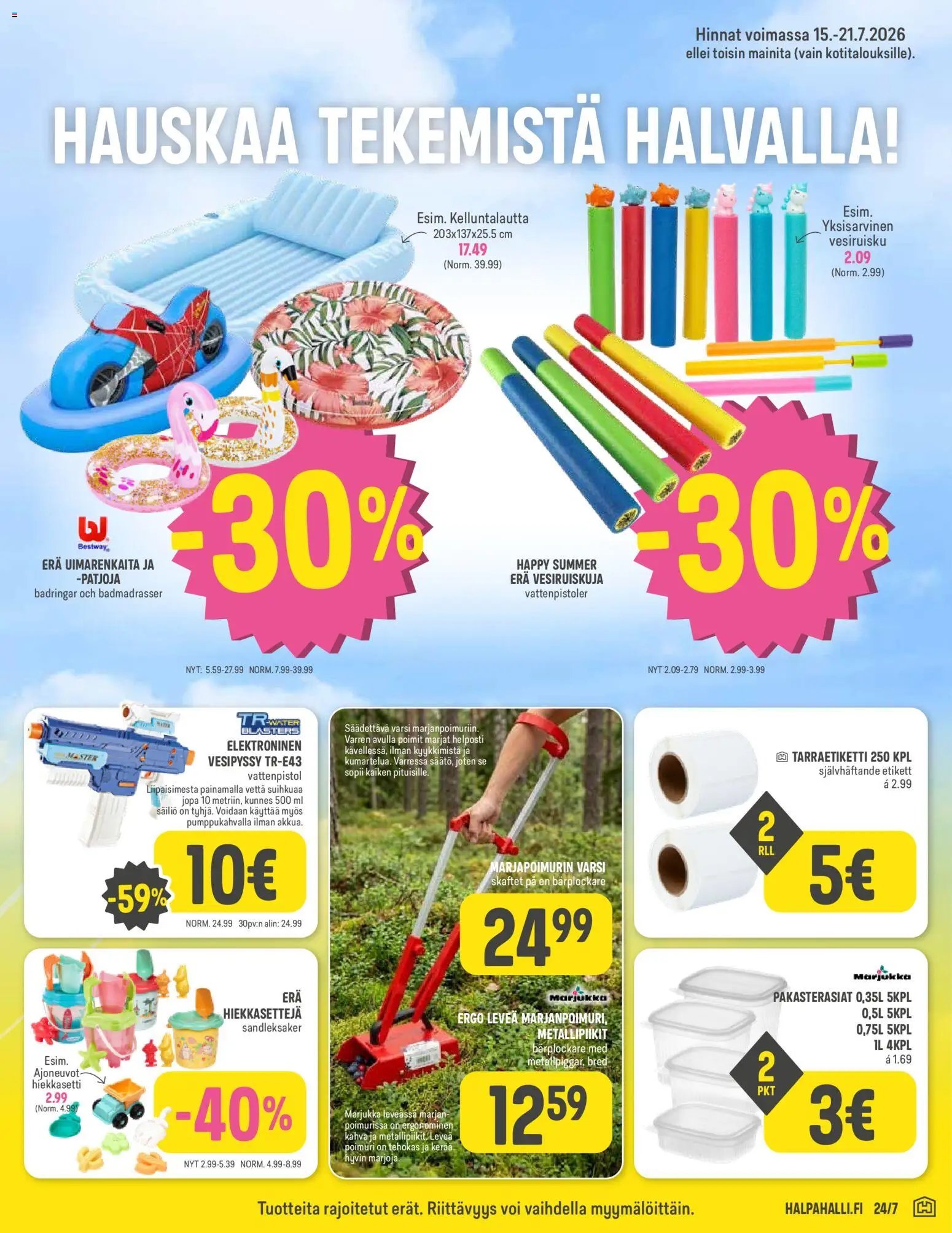 Halpa Halli tarjoukset