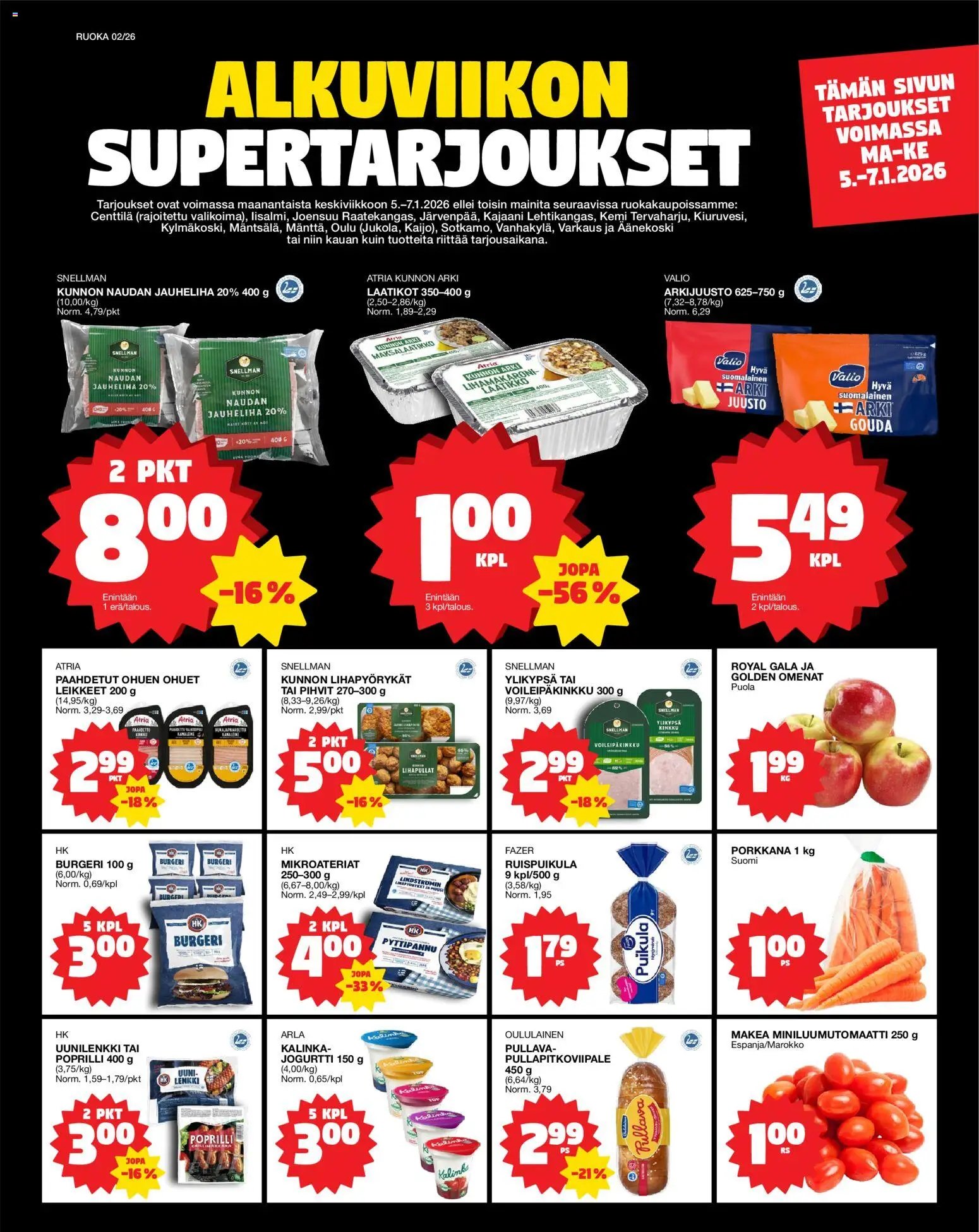 Tokmanni Ruokatarjoukset