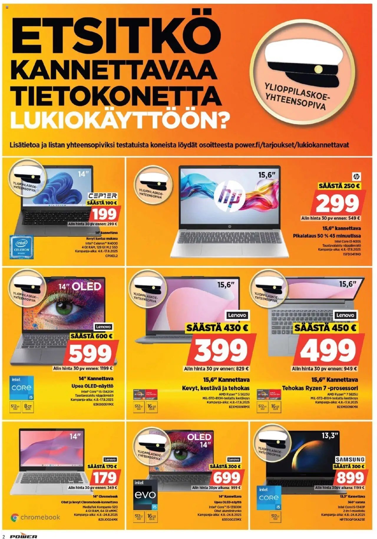 Power tarjoukset (2025-08-11 - 2025-08-17)