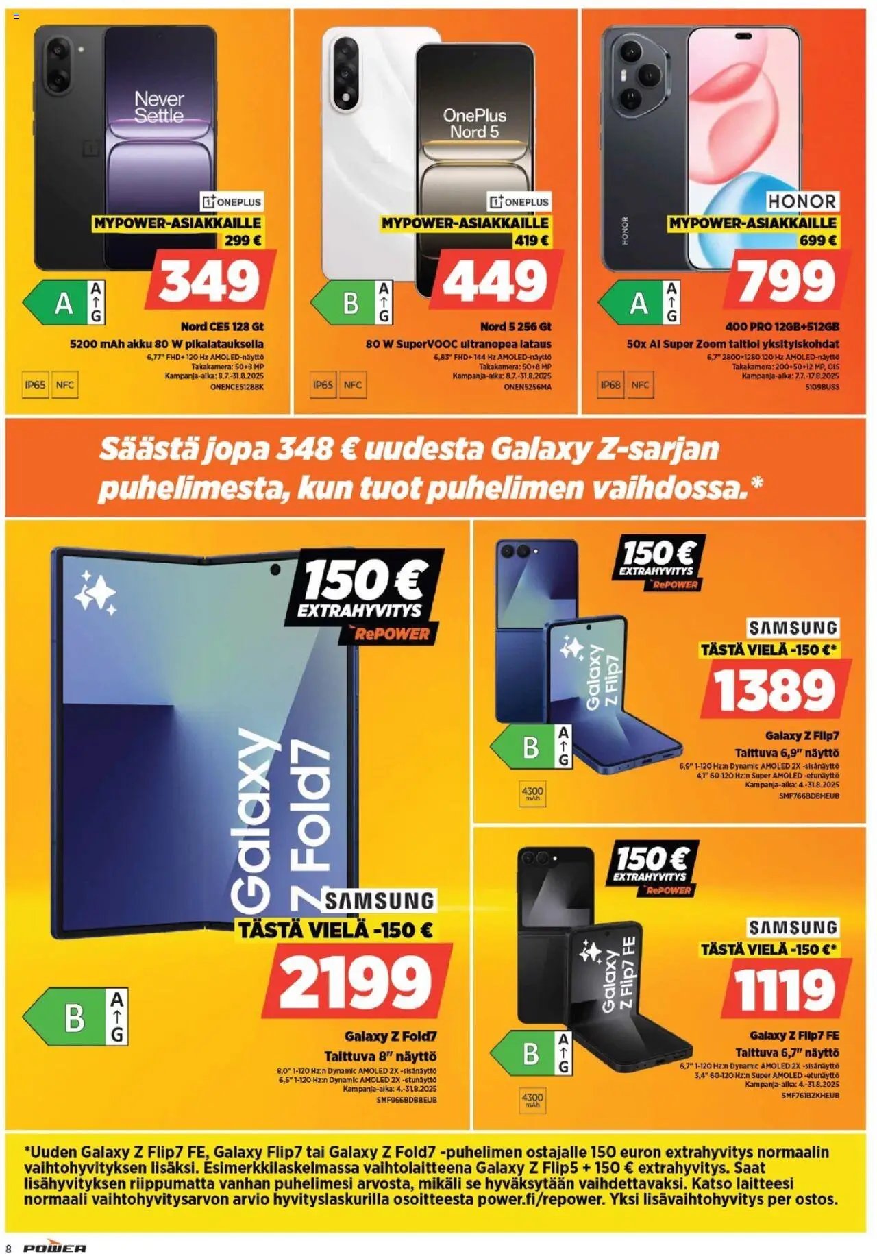 Power tarjoukset (2025-08-11 - 2025-08-17)