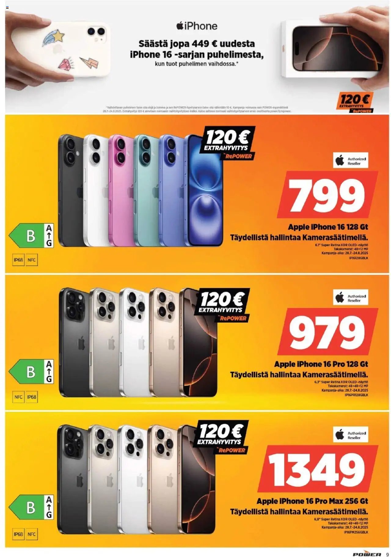 Power tarjoukset (2025-08-11 - 2025-08-17)