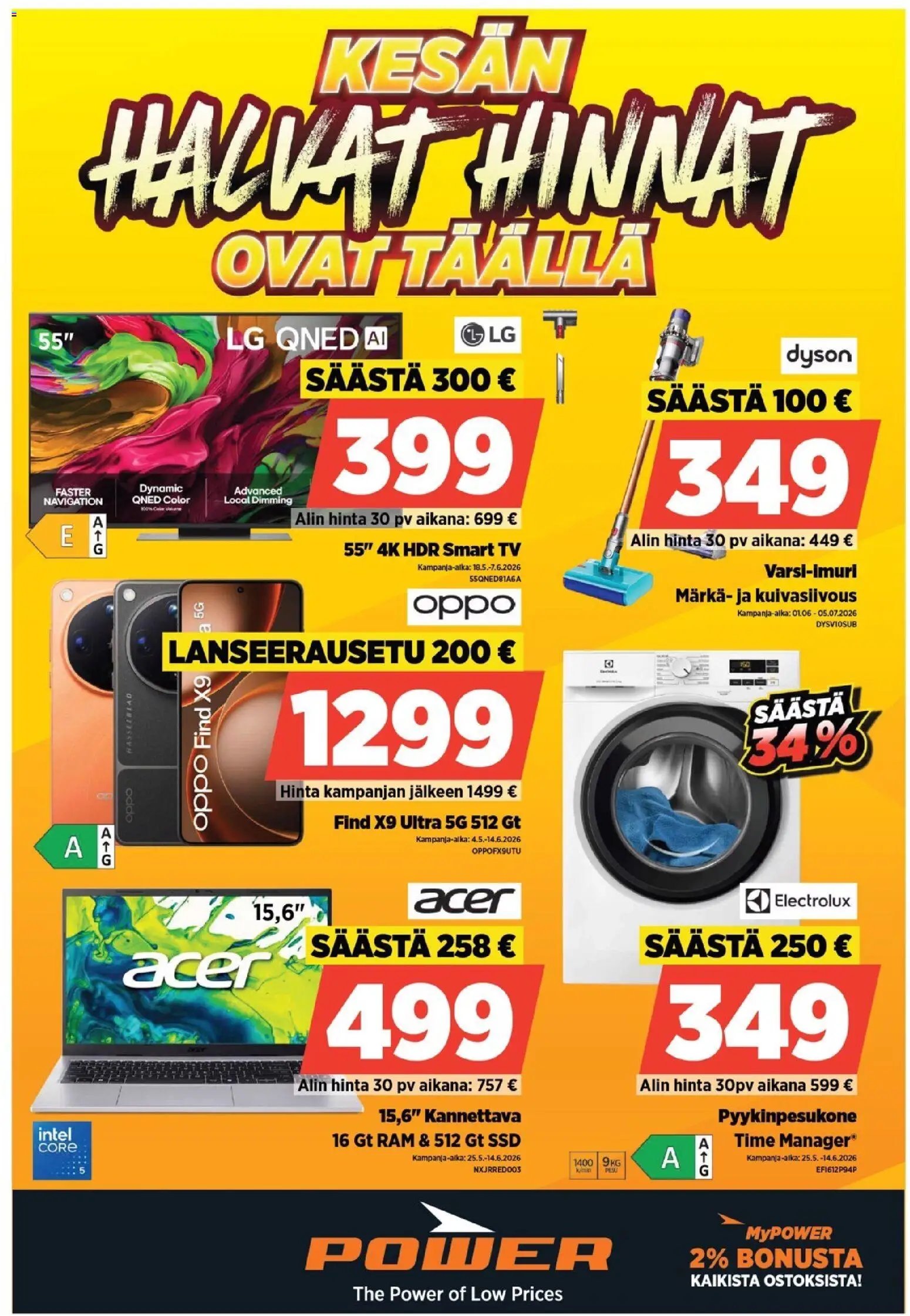 Power tarjoukset