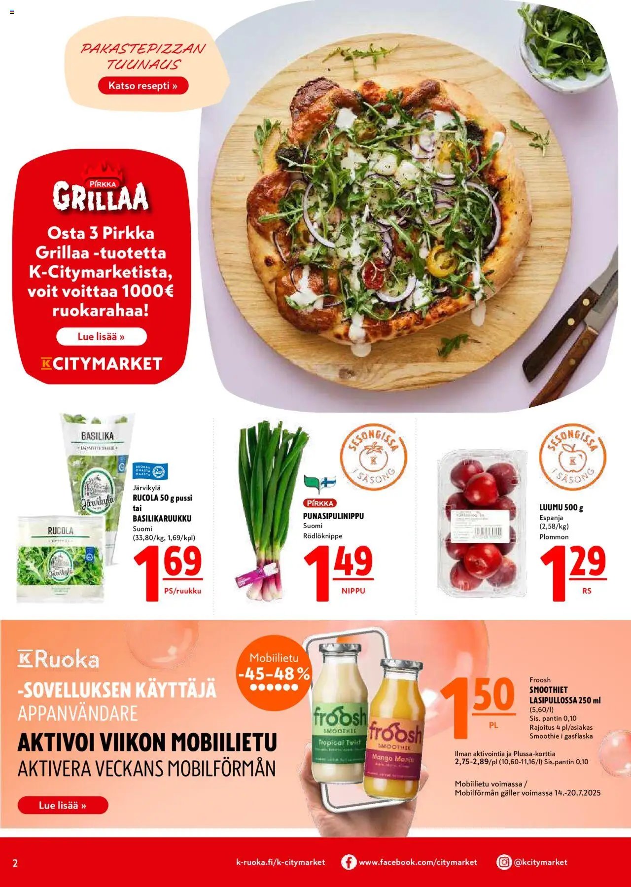 K-Citymarket tarjoukset (2025-07-17 - 2025-07-20)