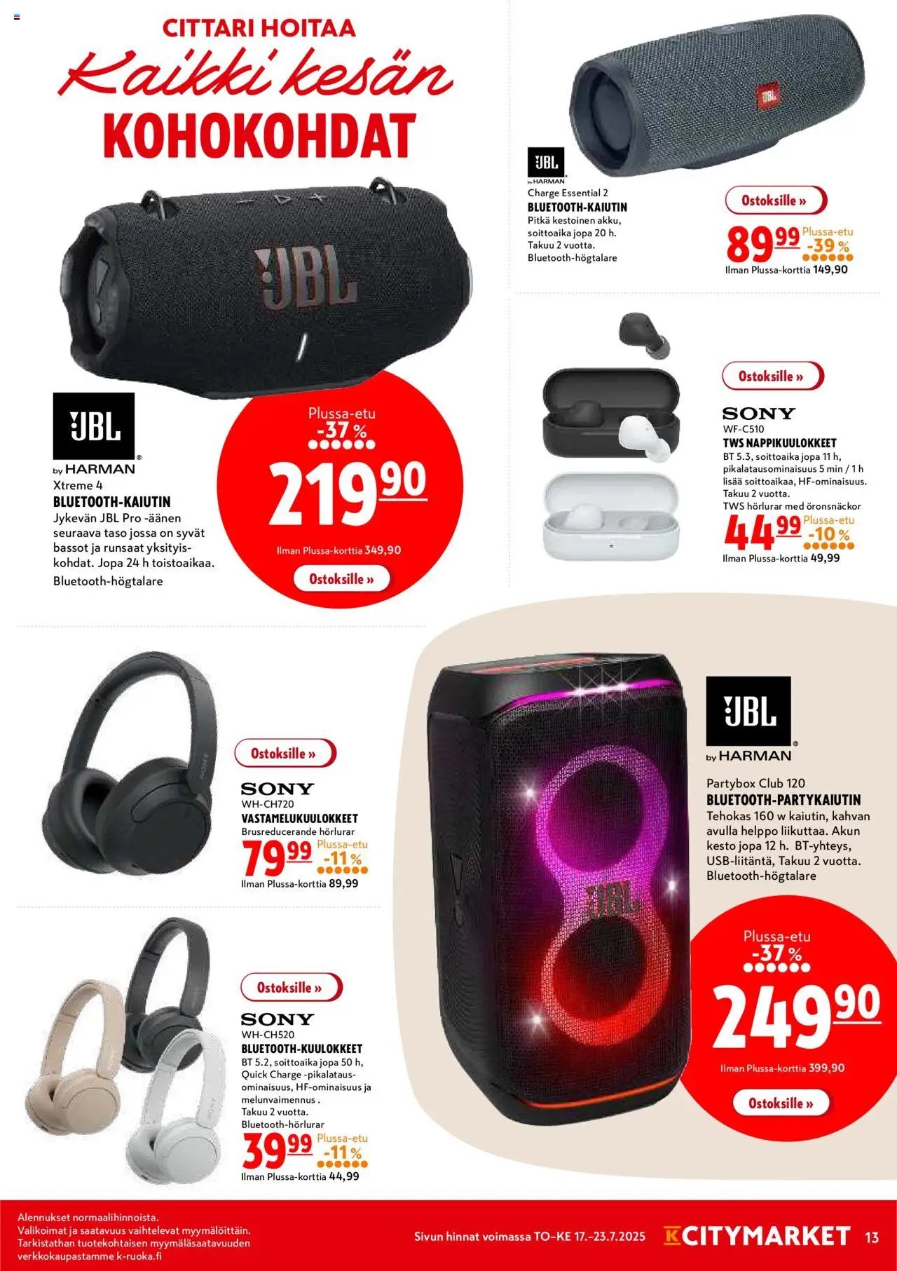 K-Citymarket tarjoukset (2025-07-17 - 2025-07-20)